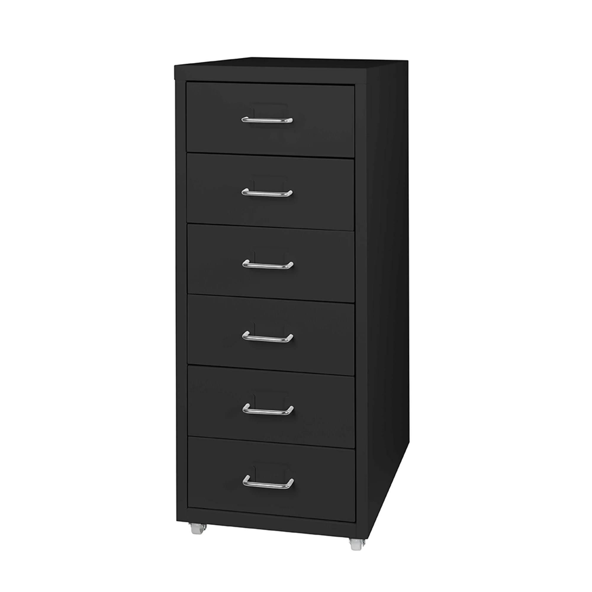 1 Levede 6 Drawer Office Cabinet - Black, 1 of 7