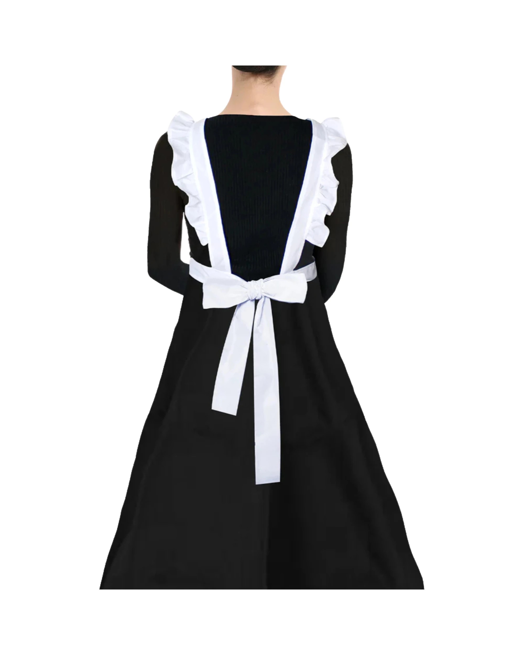 2 Partyrama Adult White Colonial Apron and Hat Set - White, 2 of 4