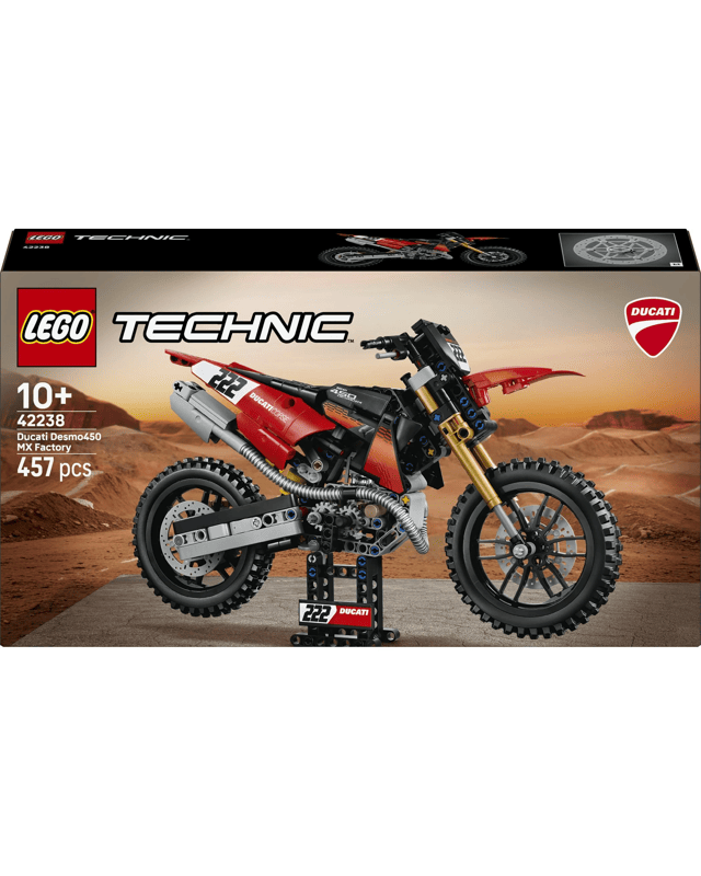 LEGO Technic Ducati Desmo450 MX Factory Motorcycle 4