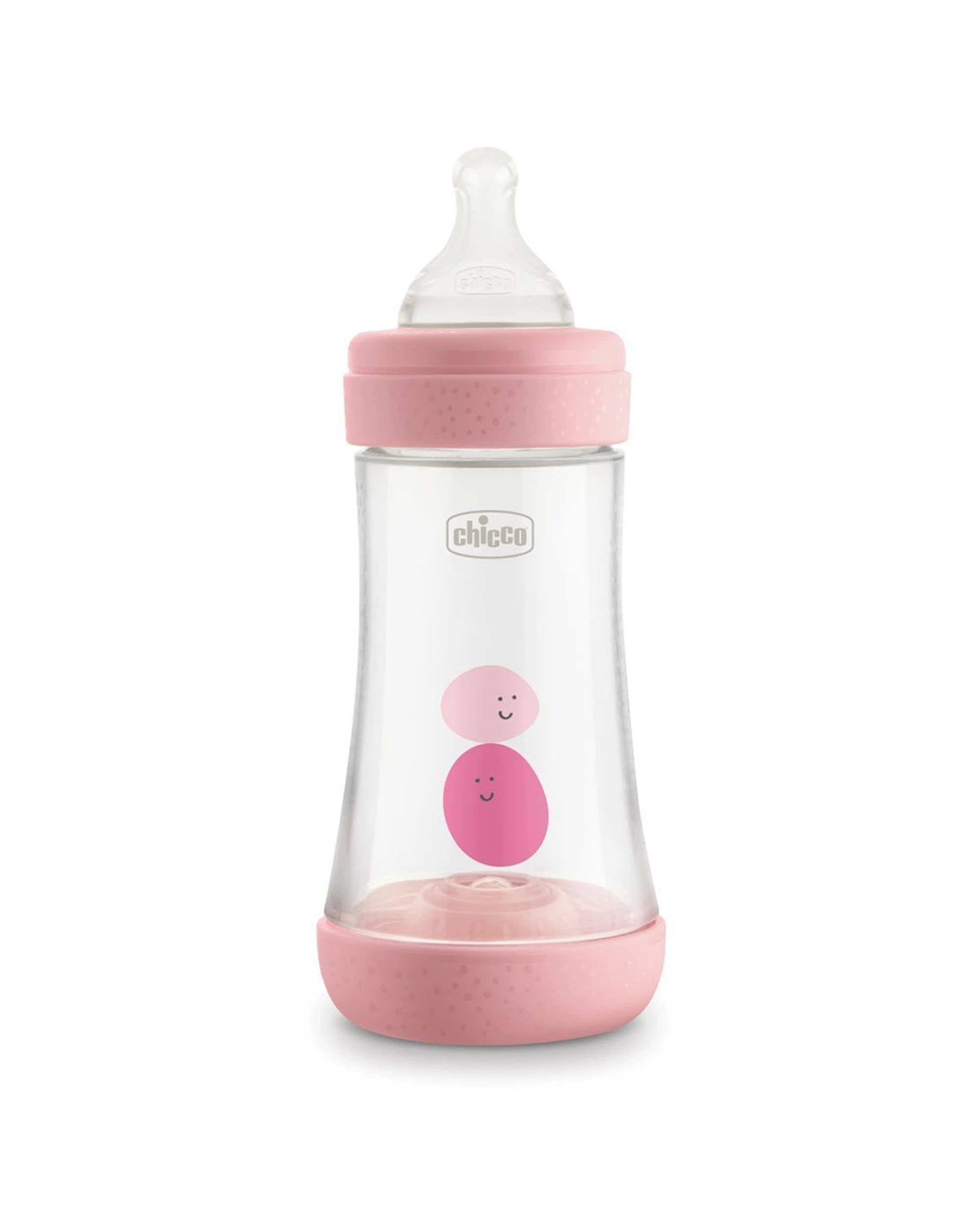 1 Chicco Nursing Baby Perfect5 240ml Feeding Bottle Medium Teat 2 Months And Up - Pink, 1 of 1