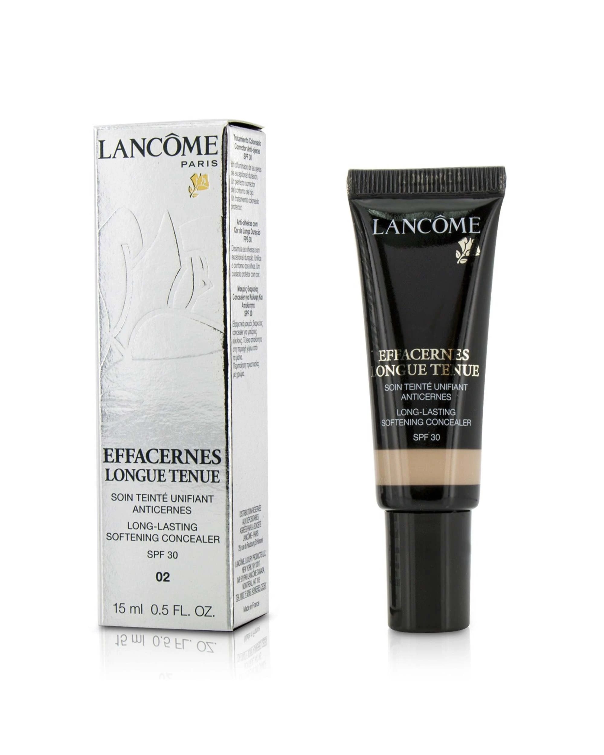 1 Lancome Effacernes Long Lasting Softening Concealer SPF30 - #02 Beige Sable  15ml/0.5oz - Beige, 1 of 4