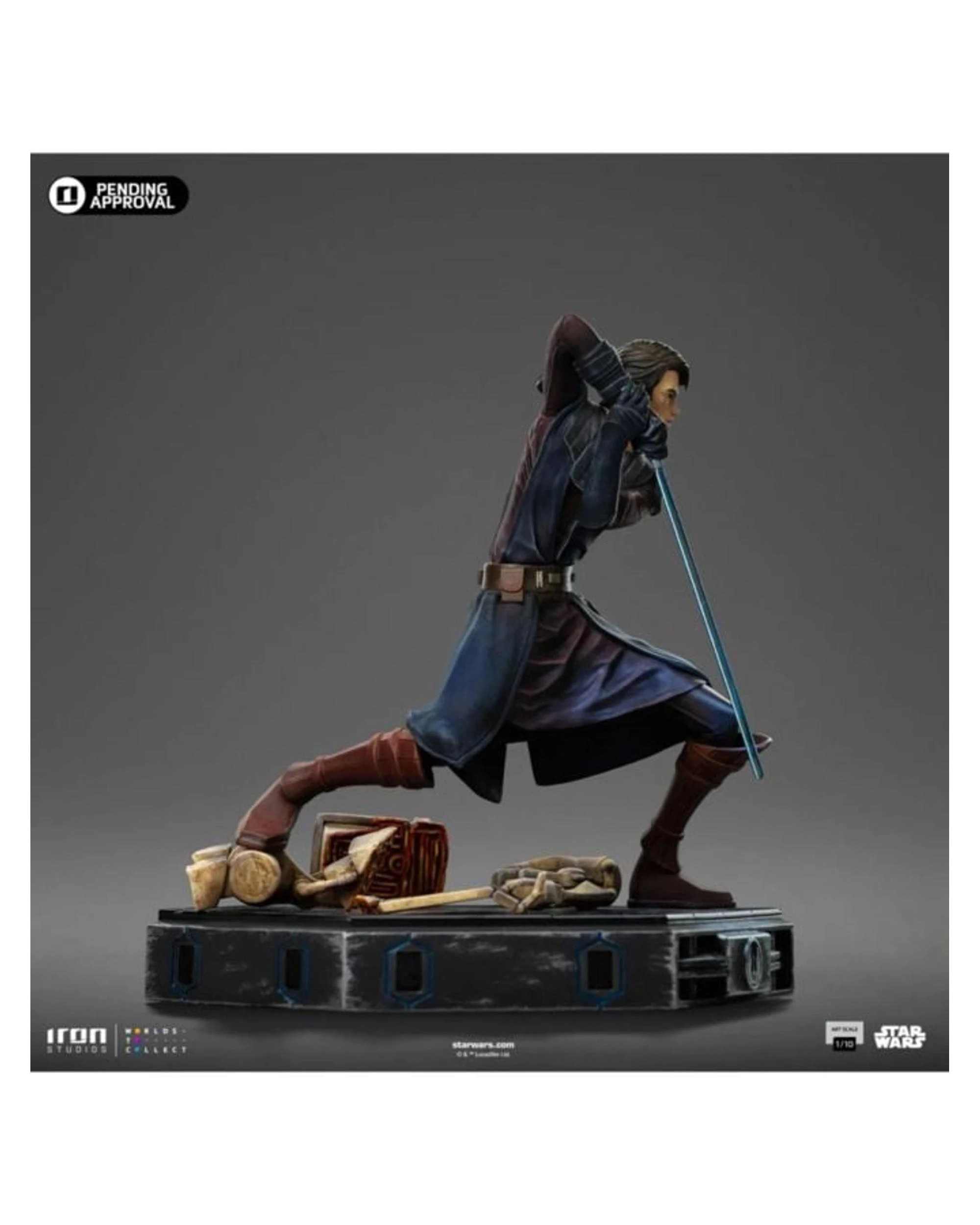 4 Star Wars Clone Wars Anakin Skywalker 1:10 Scale Statue, 4 of 5