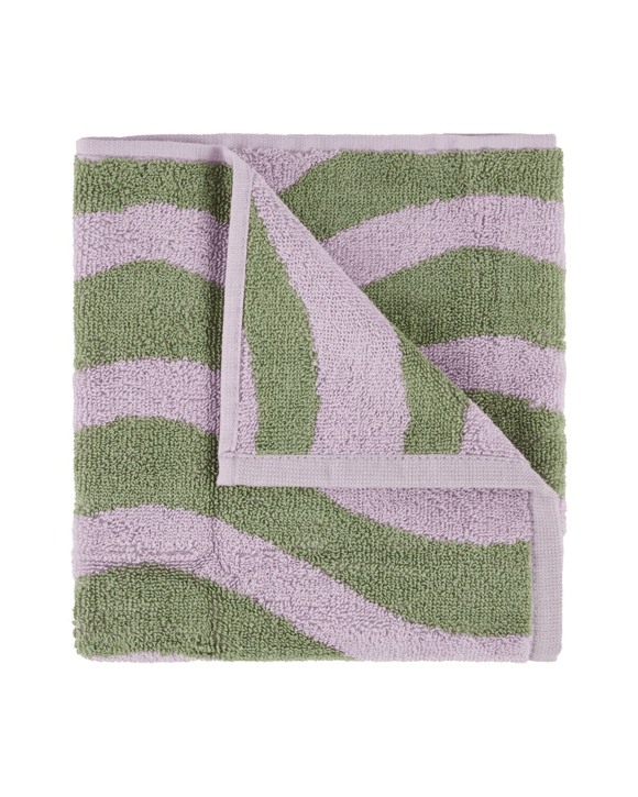 Lilac Wave Cotton Hand Towel
