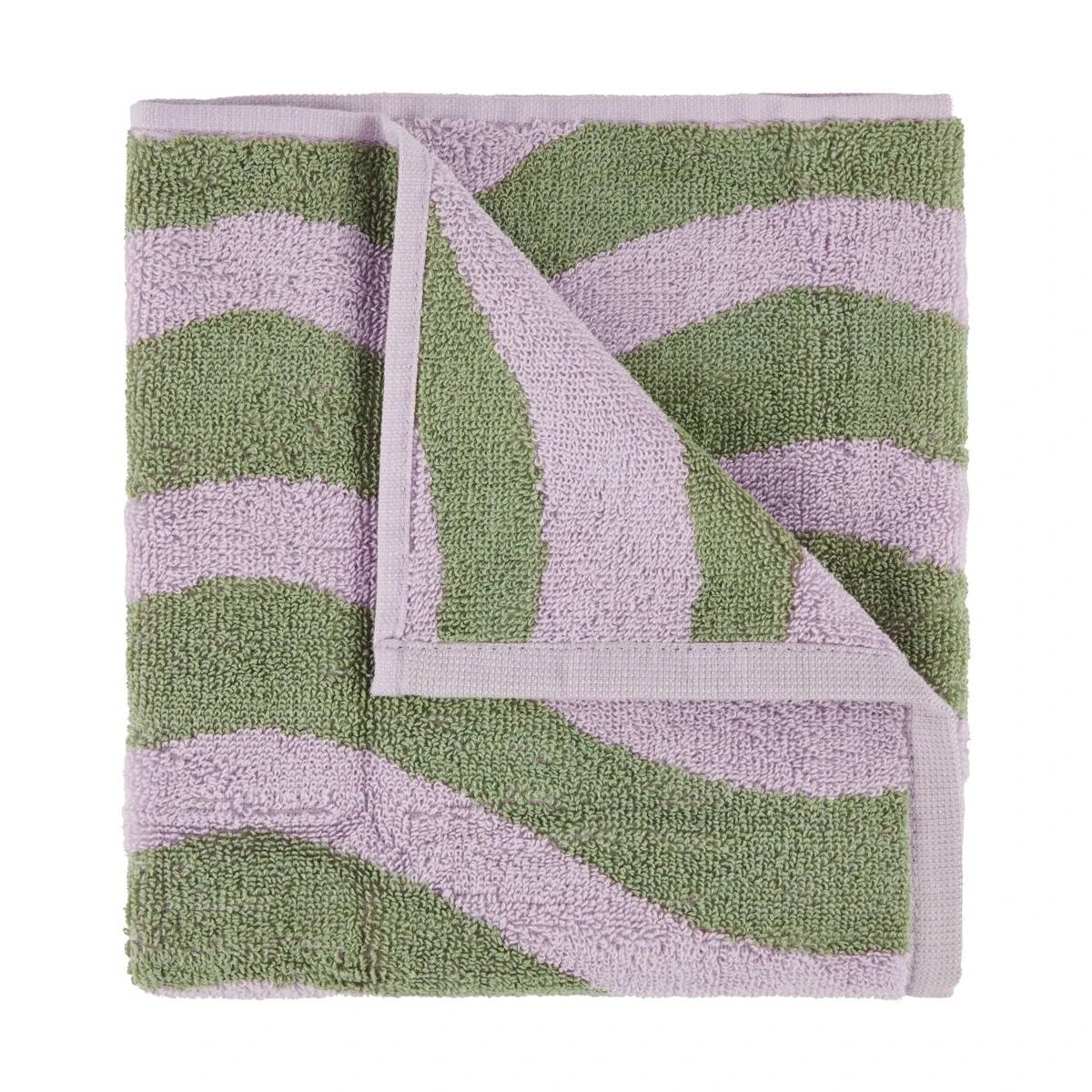 1 Lilac Wave Cotton Hand Towel, 1 of 6