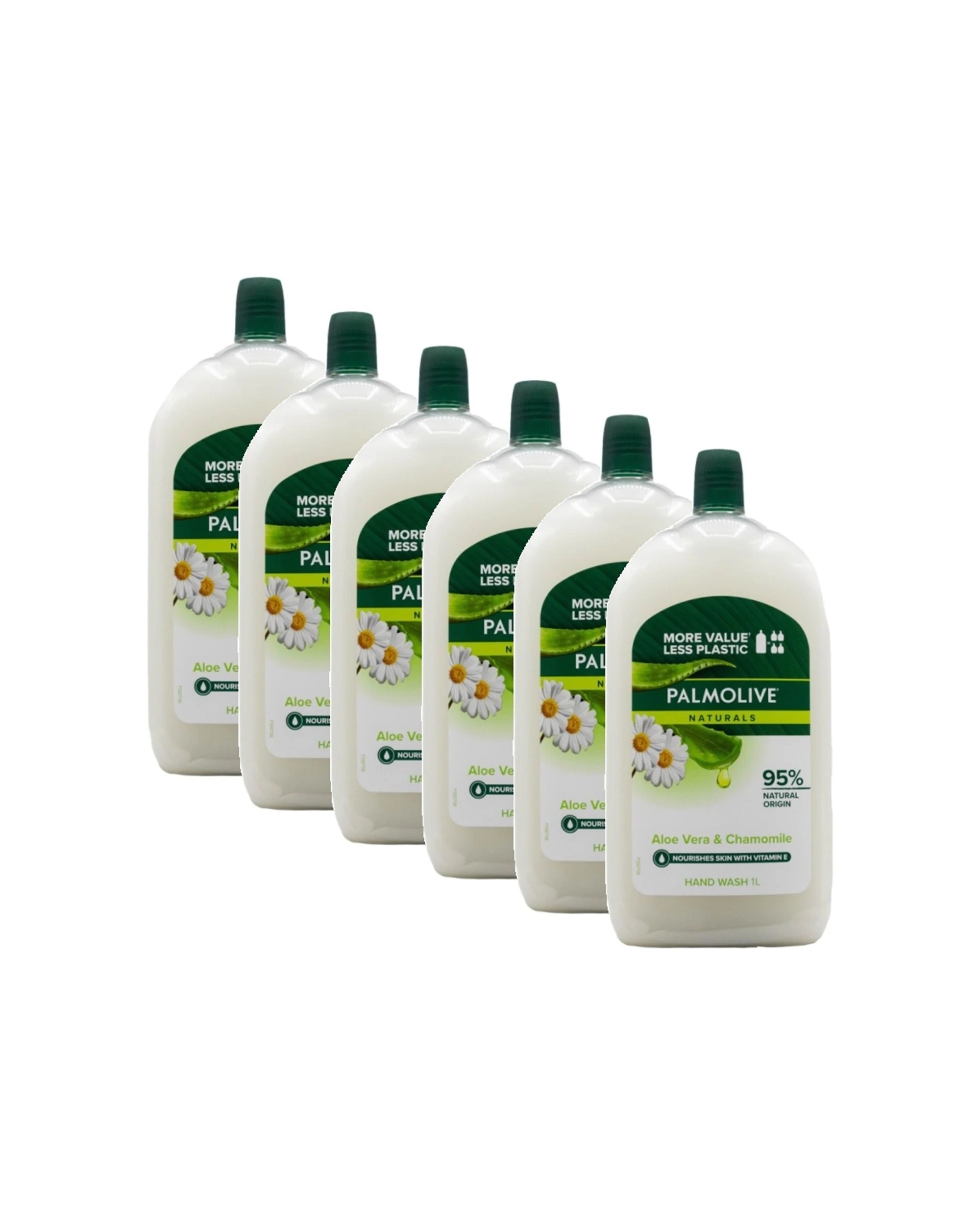 1 Palmolive 6pk Antibacterial Hand Wash Refill Bottle Aloe Vera Chamomile 1L - Multi, 1 of 4