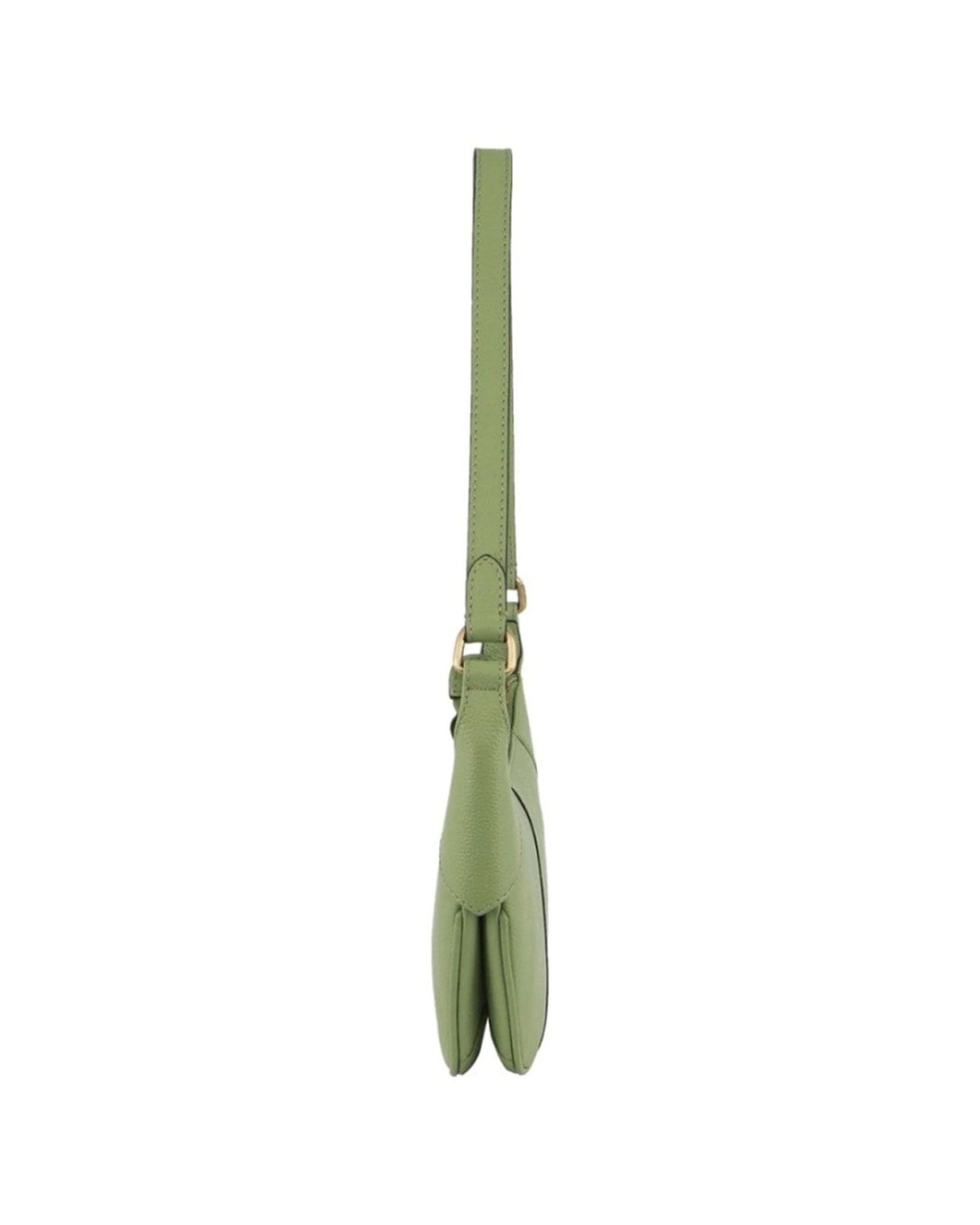 2 Pierre Cardin Women's Leather Crescent Shoulder Hobo Bag 26x23 cm Jade - Green, 2 of 3