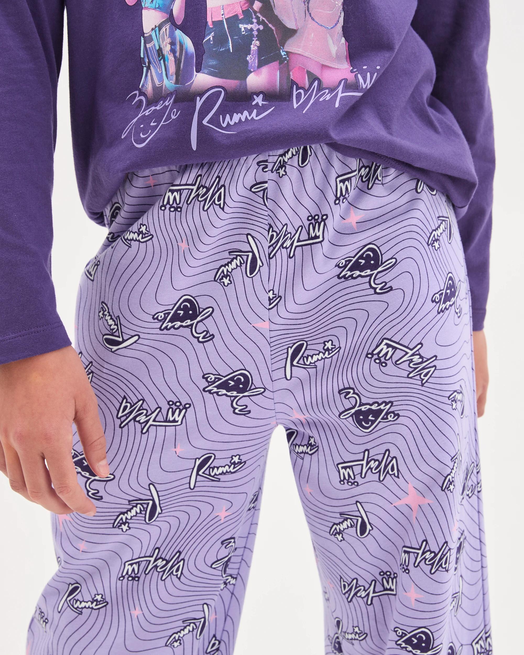 4 KPop Demon Hunters Huntrix Pyjama Set PHANTOM/PURPLE, 4 of 8