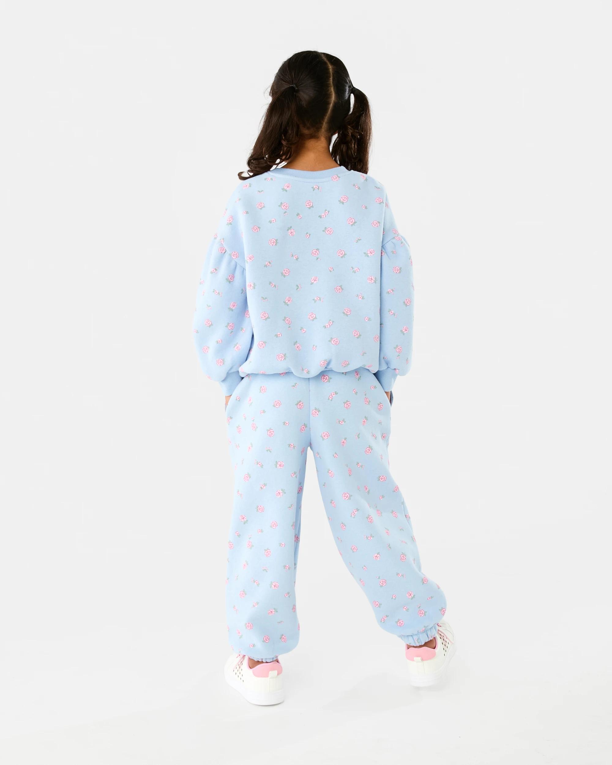 6 All Over Print Trackpants Blu Rose, 6 of 6