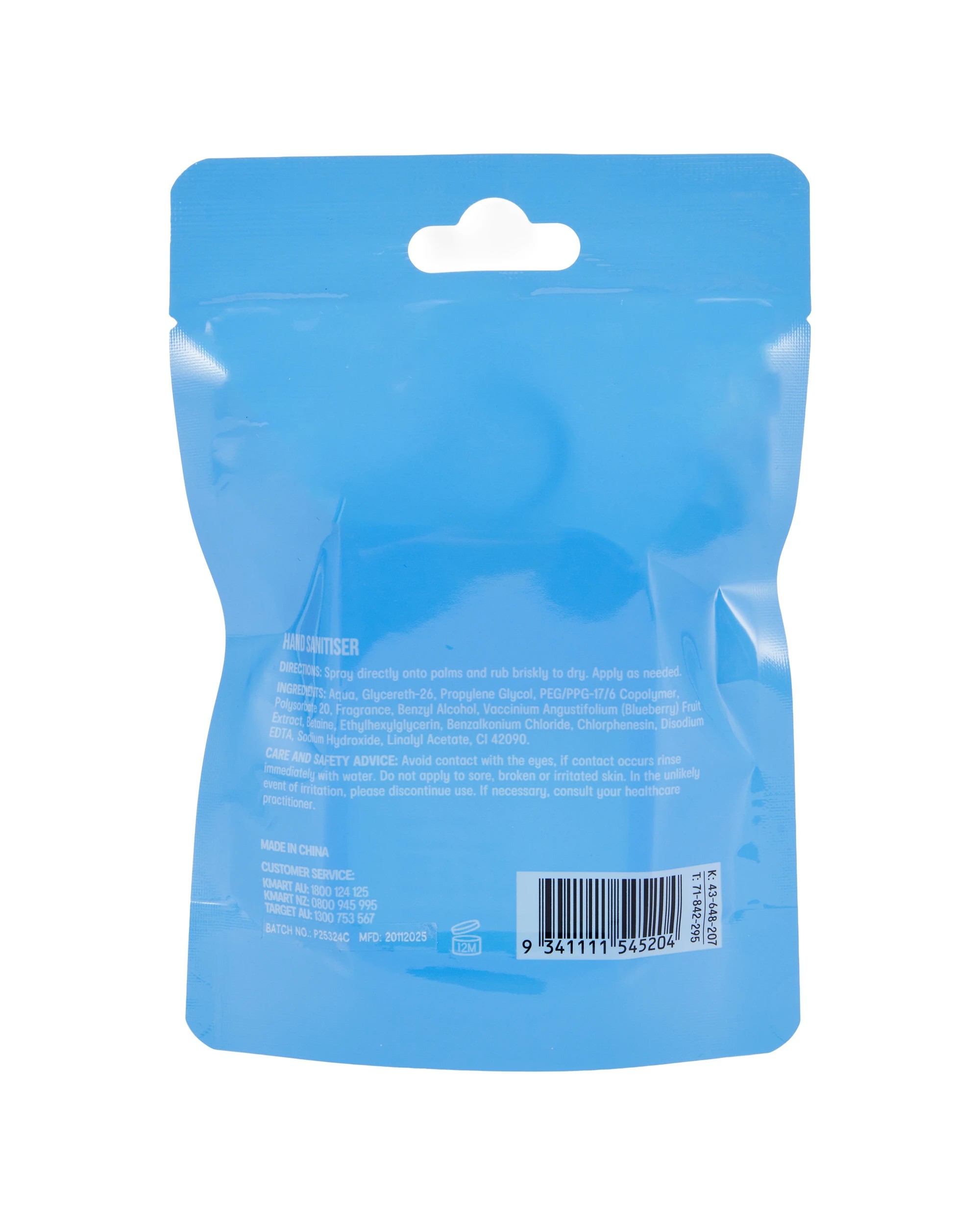 6 OXX Bodycare Hand Sanitiser 30ml - Blueberry Scented, 6 of 6