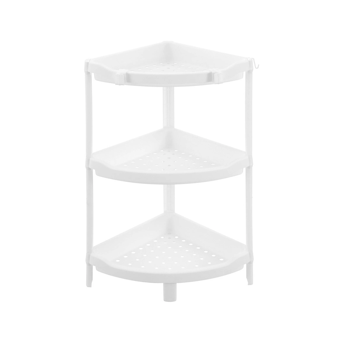 1 Boxsweden 3-tier 70cm Corner Storage Shelf Home Organiser Rack Stand
 - White, 1 of 5