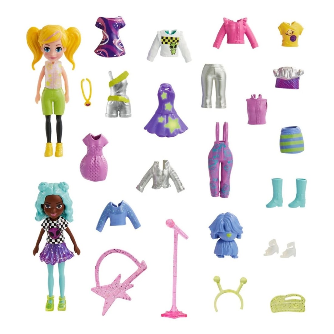 4 Polly Pocket Dolls and Accessories Pack - Assorted, 4 of 8
