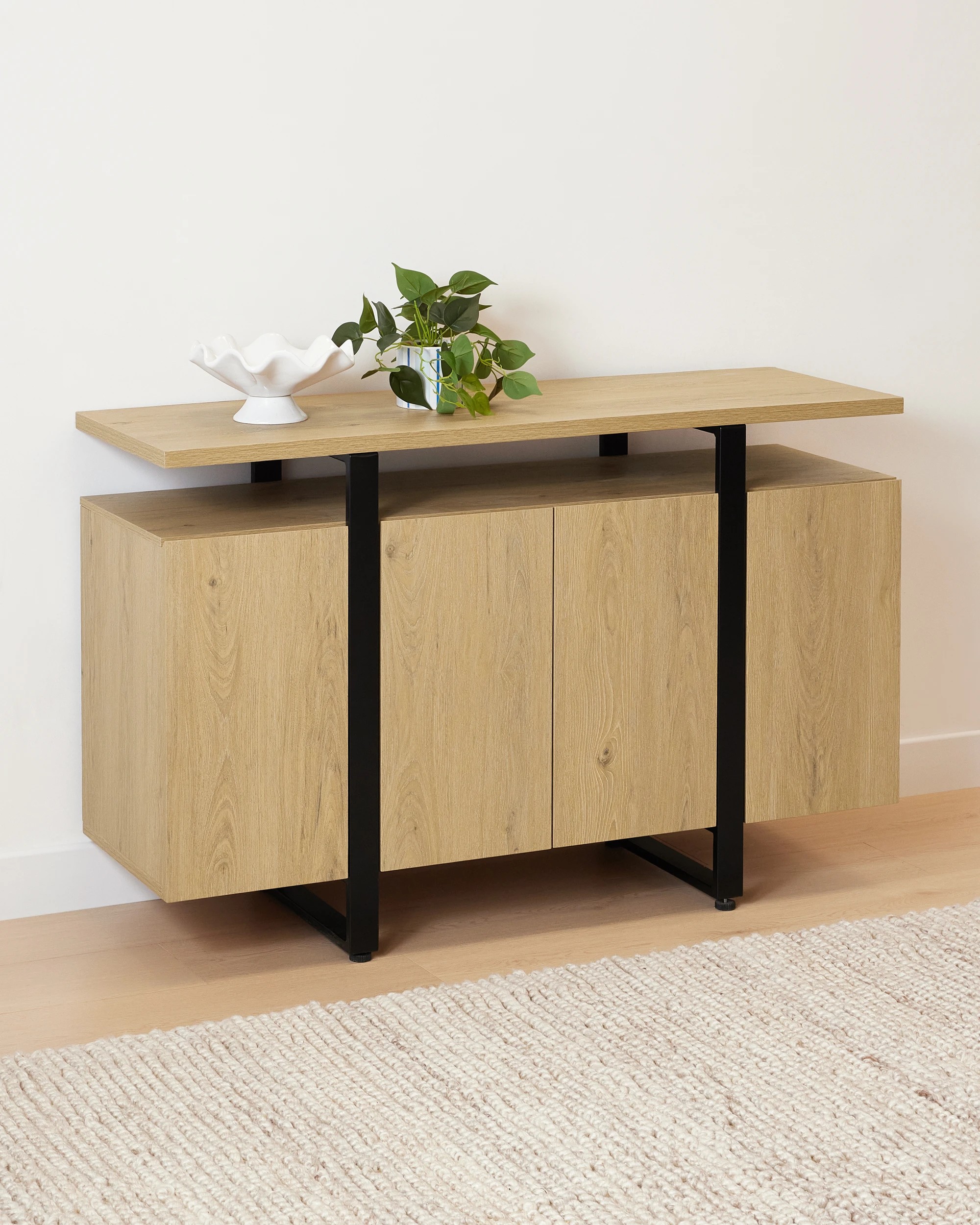 1 Wharf 4 Door Sideboard - Oak, 1 of 8