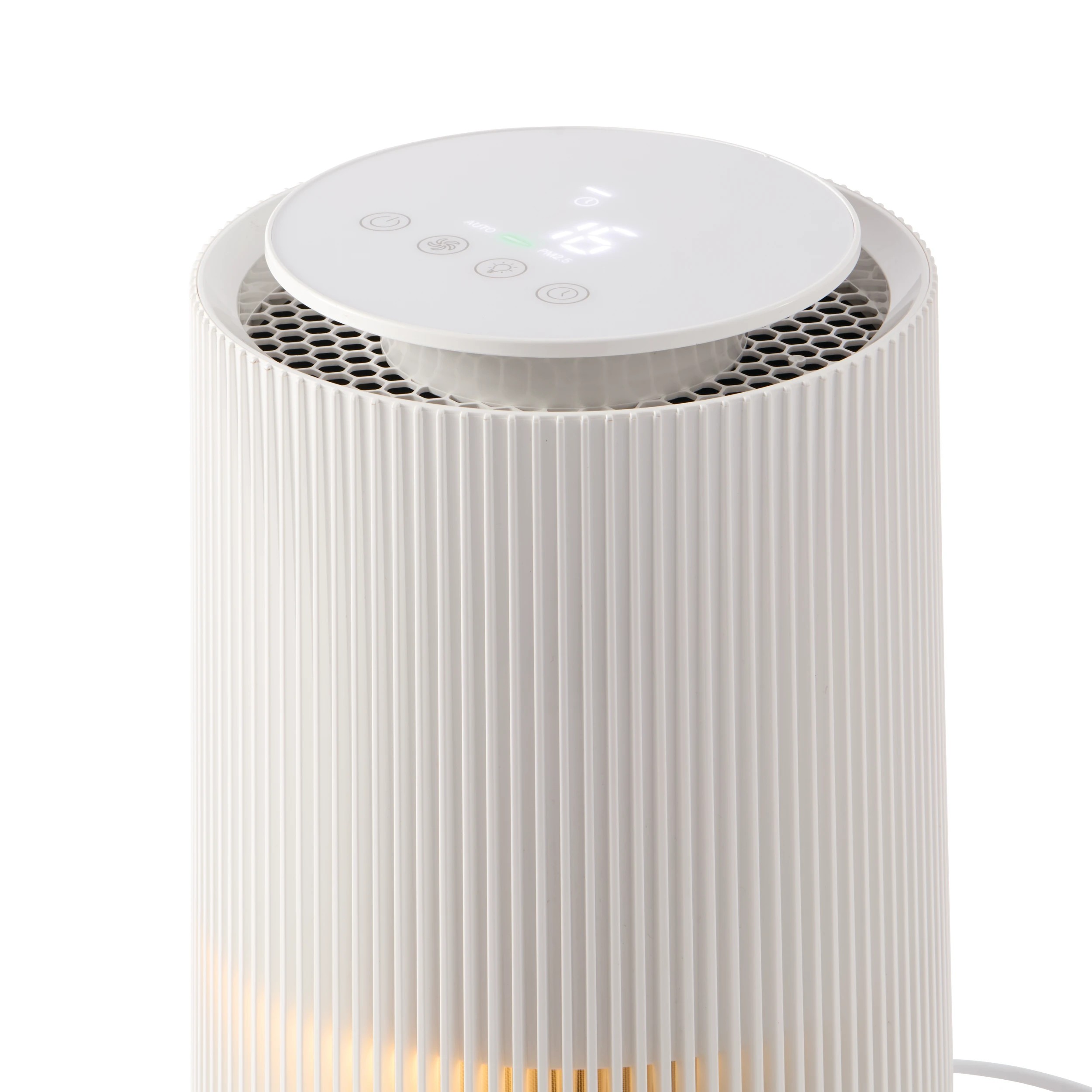 4 Air Purifier Ribbed - White, 4 of 6