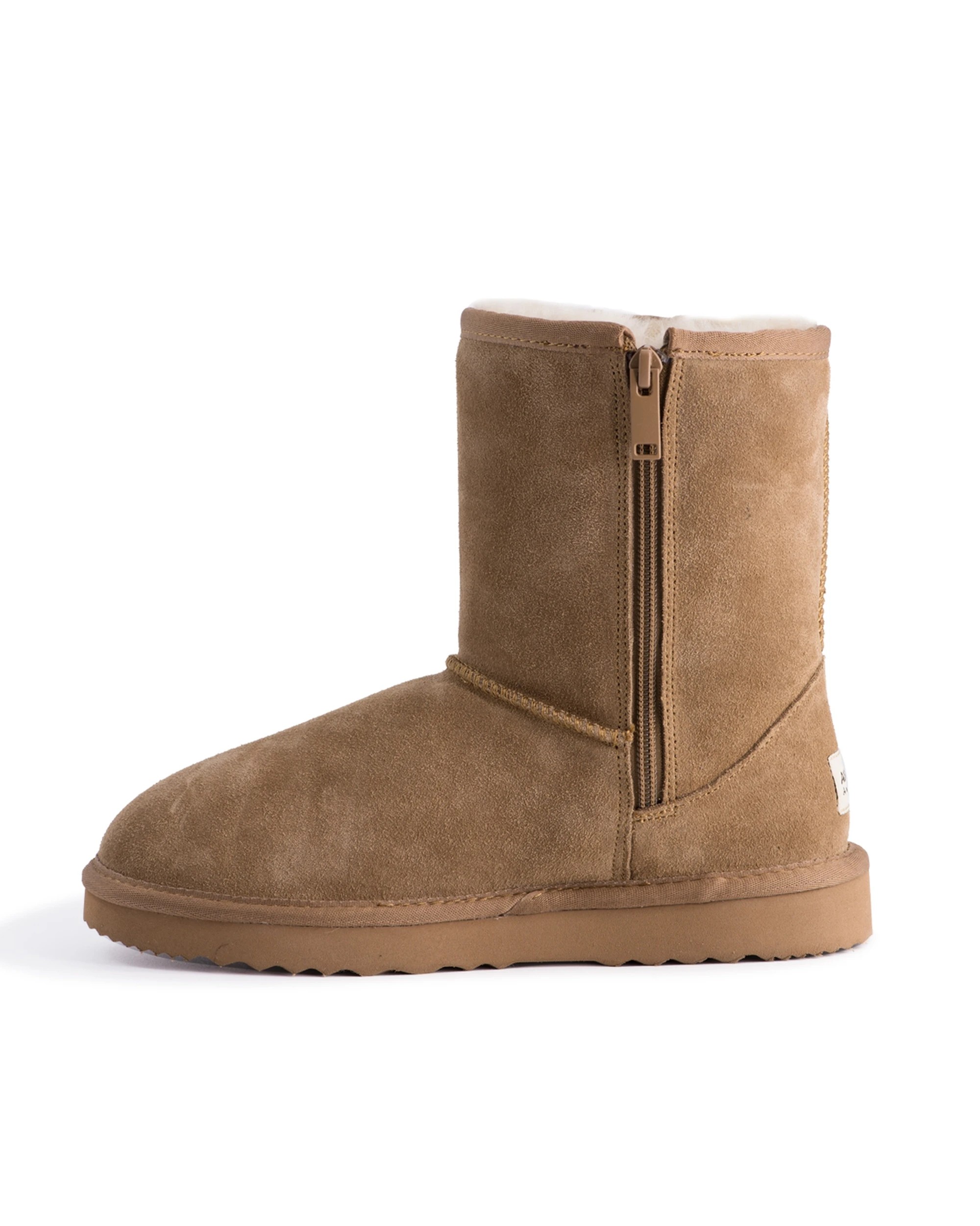 4 Aus Wooli Ugg Mid Calf Zip Up Sheepskin Boot, 4 of 6