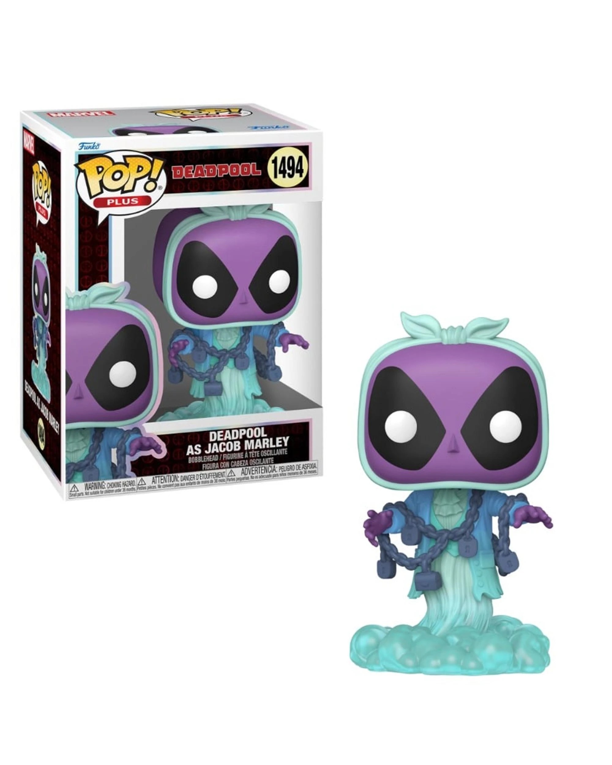 1 Deadpool Literary Classics Deadpool as Jacob Marley Plus Funko POP! Vinyl, 1 of 1