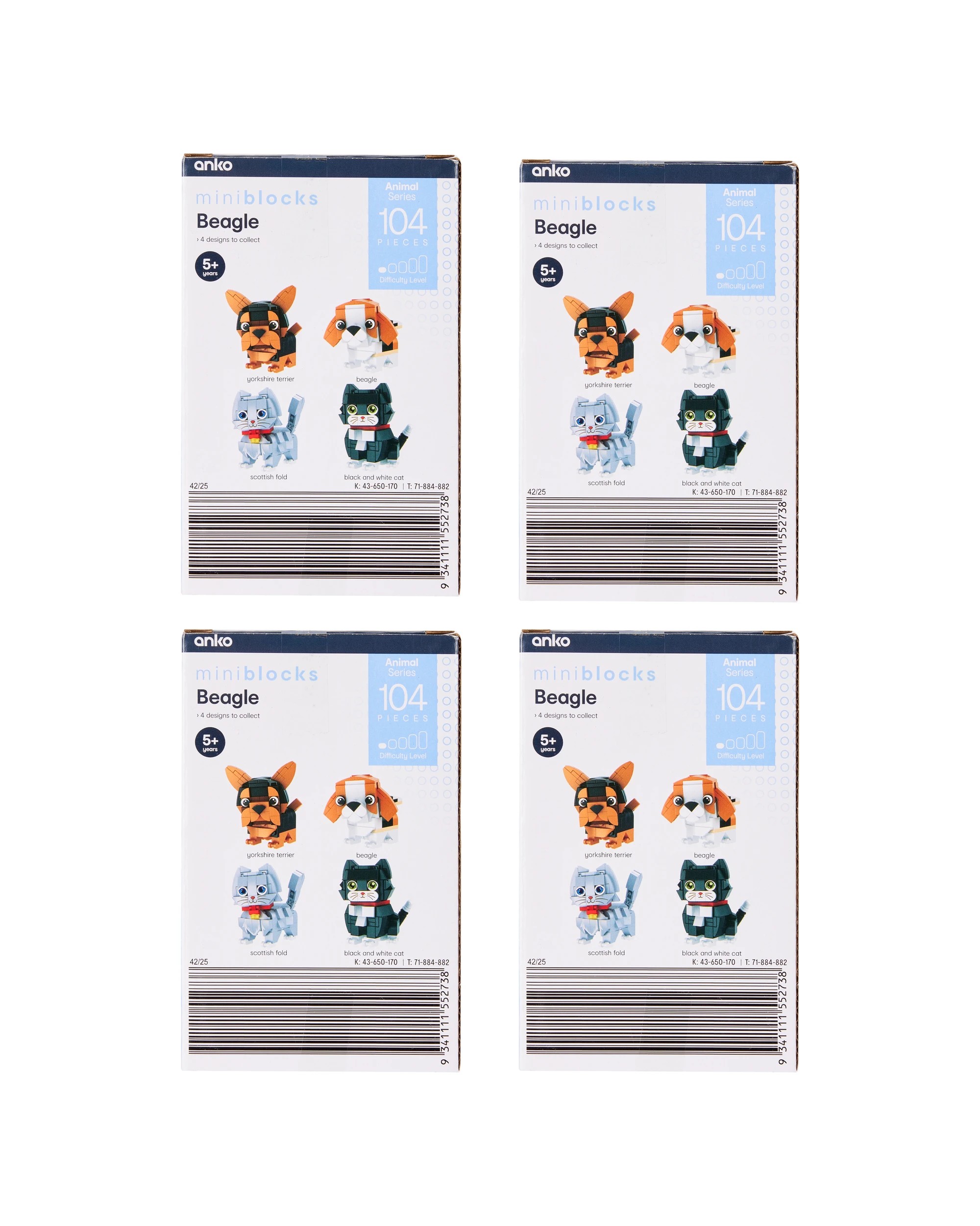 6 Mini Blocks Animal Series - Assorted, 6 of 6