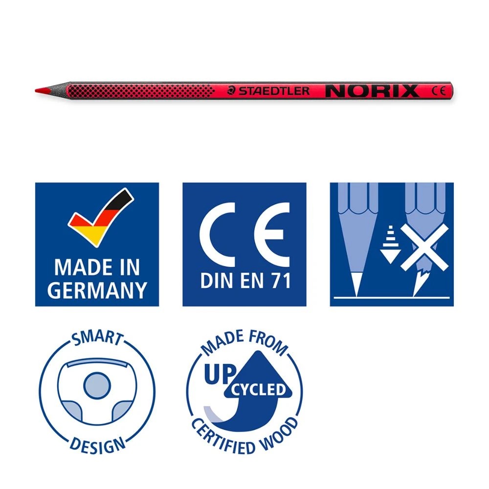 6 Staedtler Norix Colour Pencils Assorted 24 Pack, 6 of 7