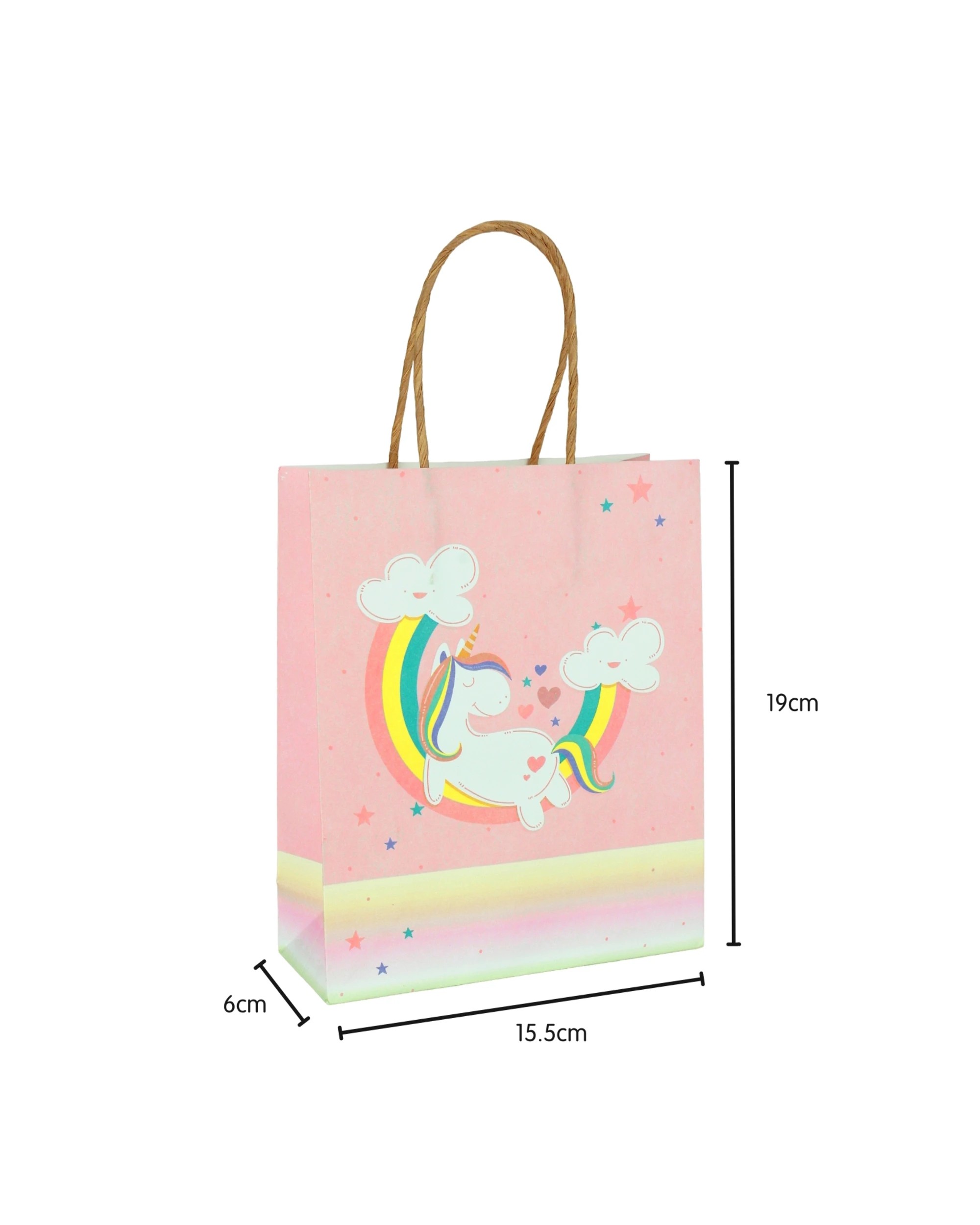 2 Partyrama Dreamy Unicorn Paper Gift Bags Pack of 5, 2 of 2