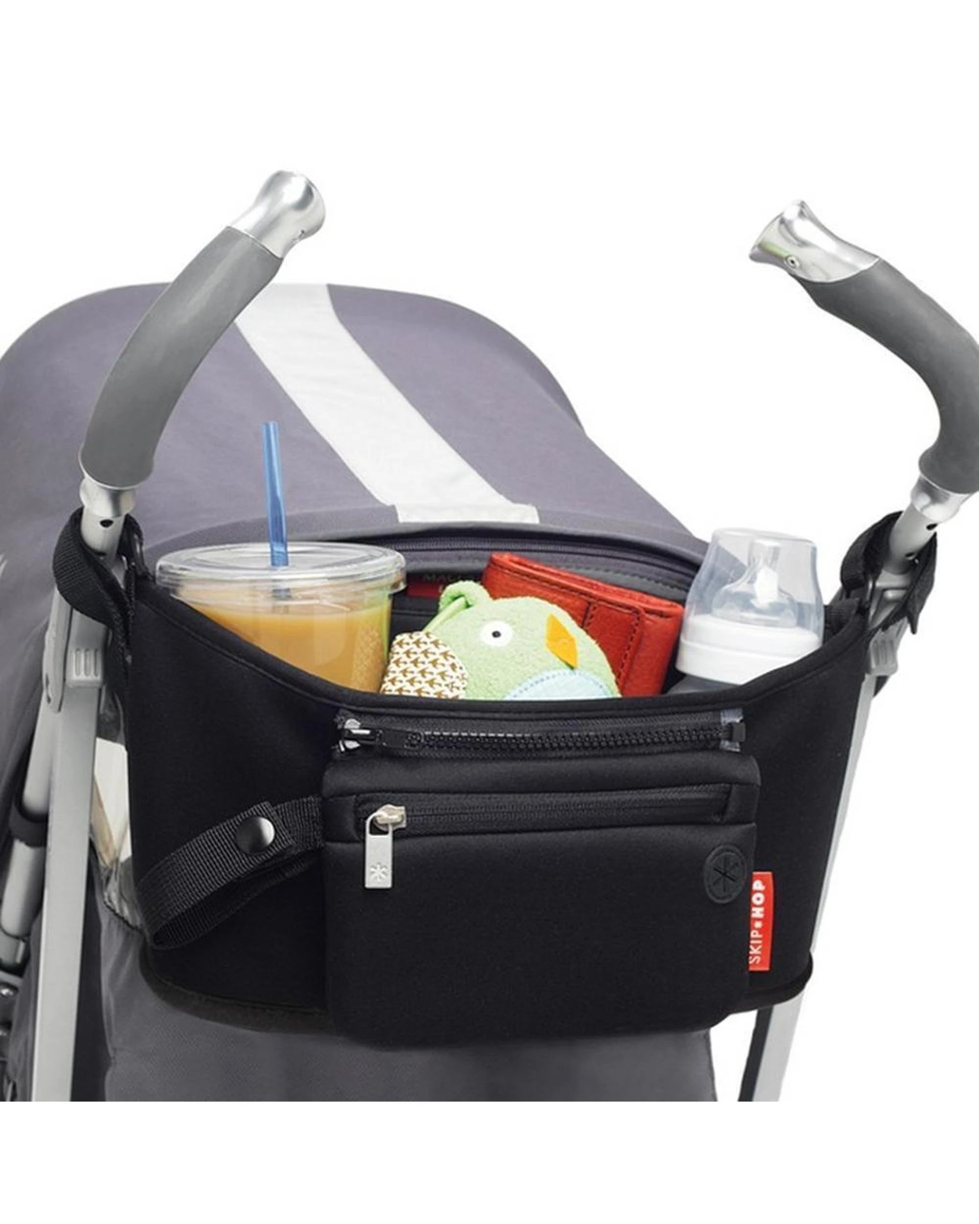 6 Skip Hop Grab & Go Pram  Stroller Organiser  Black, 6 of 6