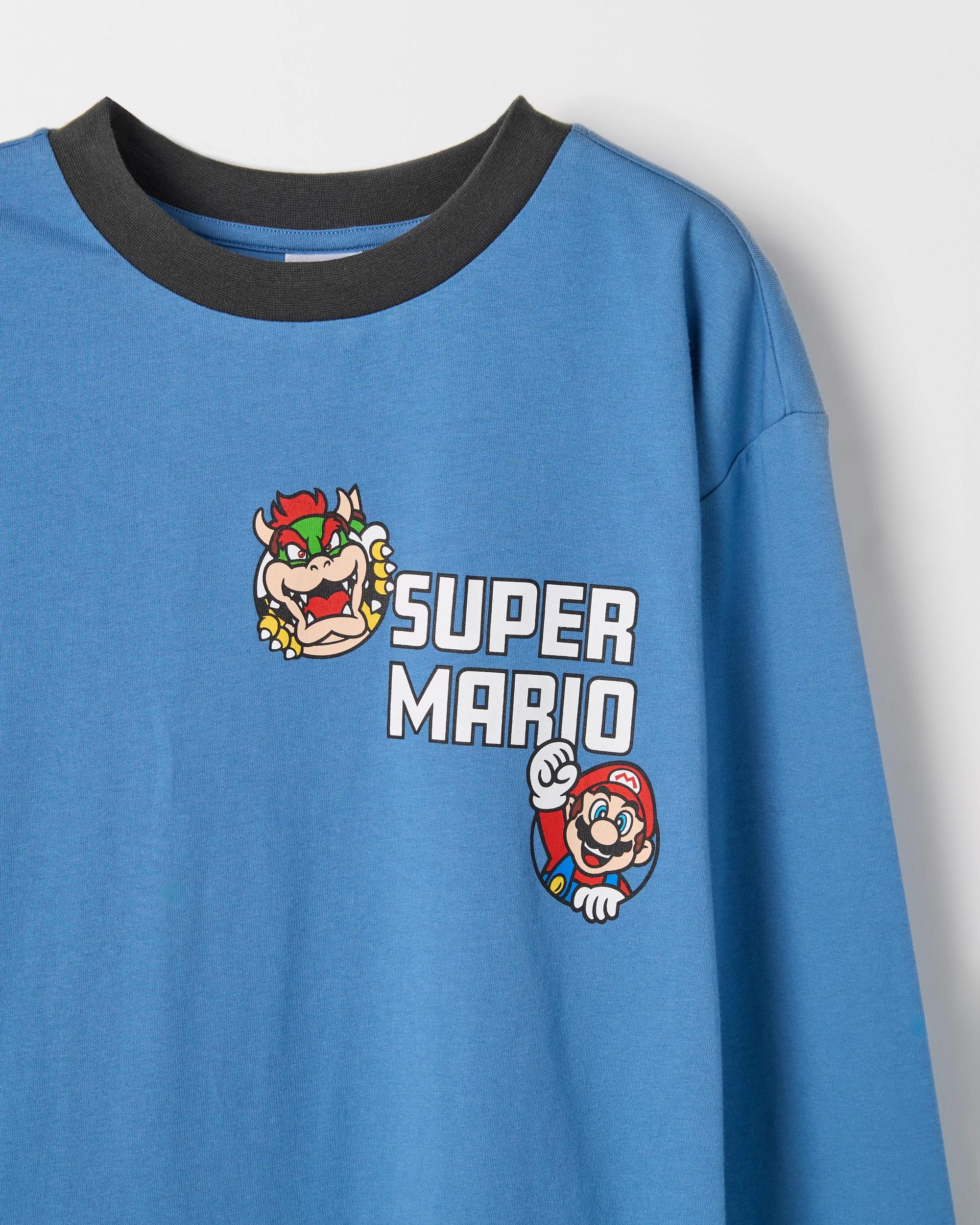 4 Super Mario Australian Cotton Jersey Older Boys Pyjama Set MARIO GROUP, 4 of 5