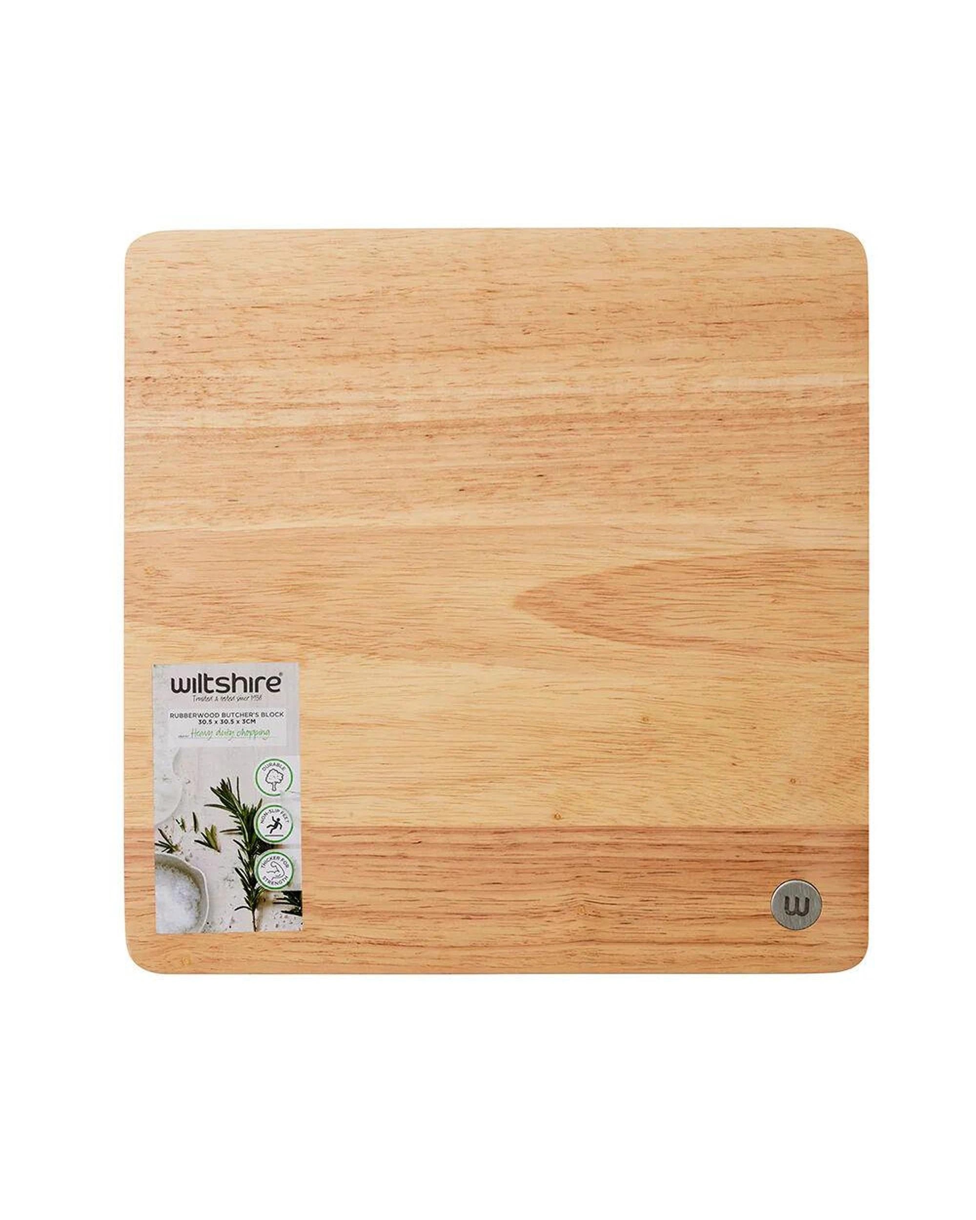 1 Wiltshire Gourmet Butcher's Block Chopping Board 305 x 305 x 32mm, 1 of 2