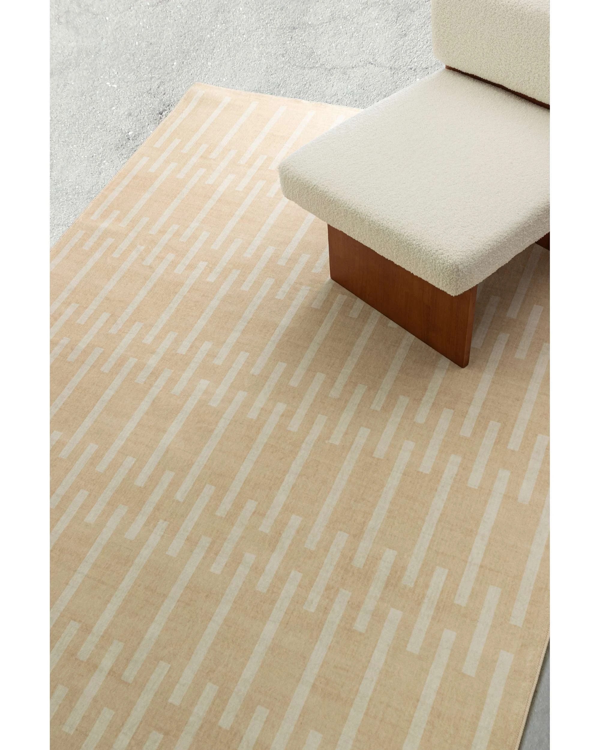 3 Loopsie Dyker Printed Washable Rug-220cm x 150cm - Beige, 3 of 8