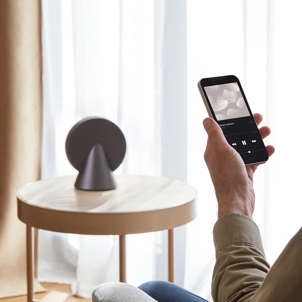 9 Lexon Conic 360 Bluetooth Speaker - Grey - Grey, 9 of 9