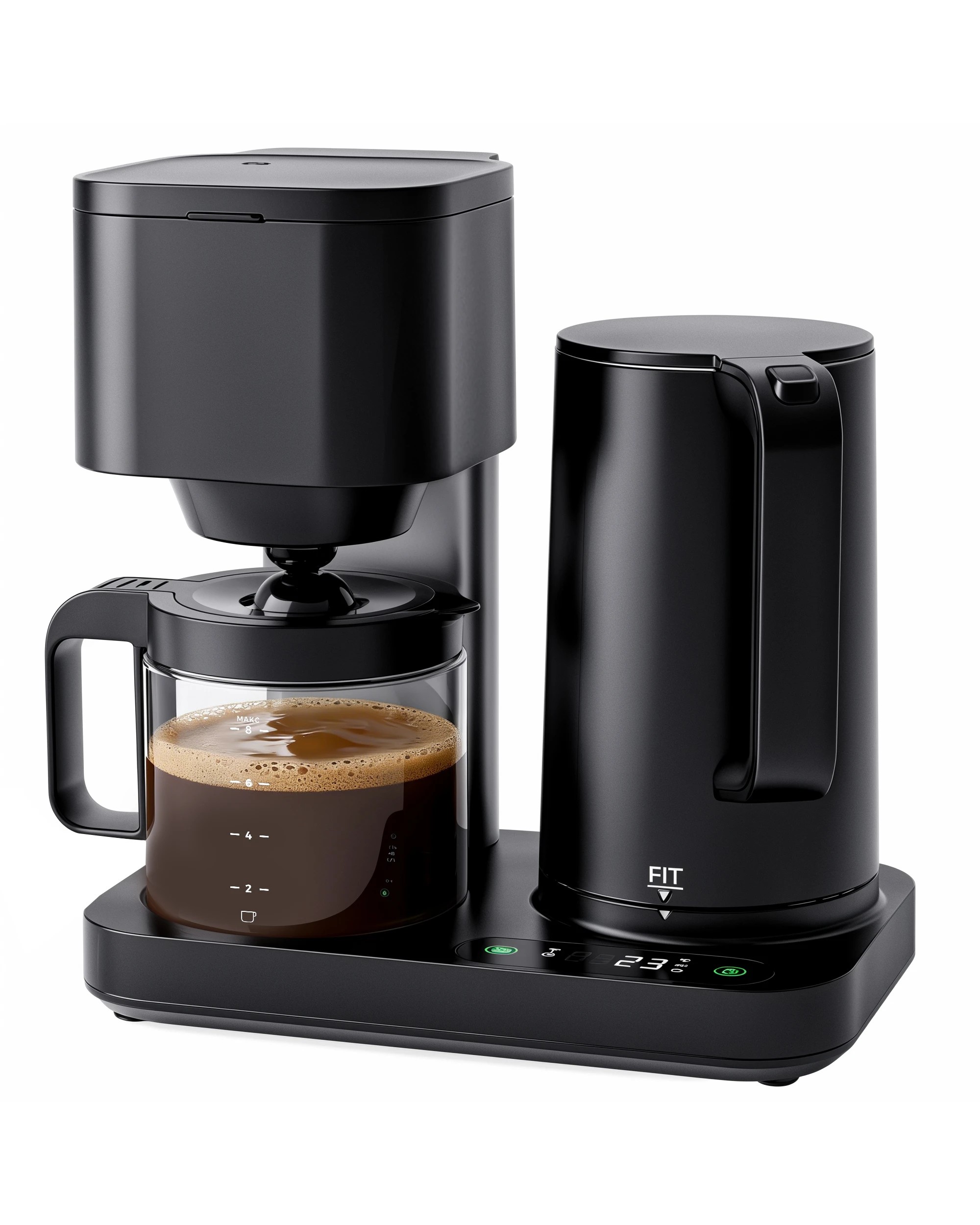 1 Advwin Coffee Maker with Kettle - Black, 1 of 6