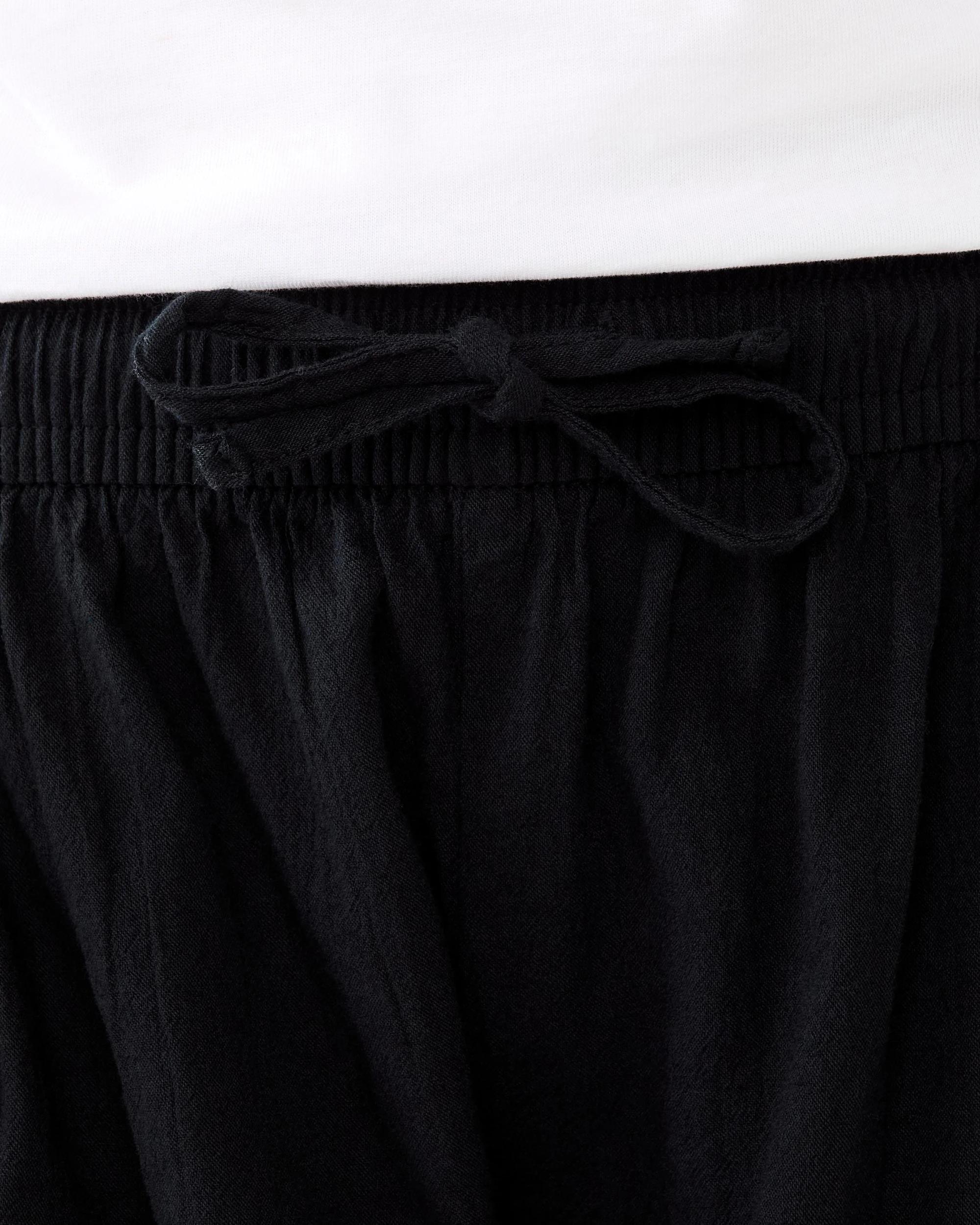 3 Woven Lace Trim Shorts Black, 3 of 7