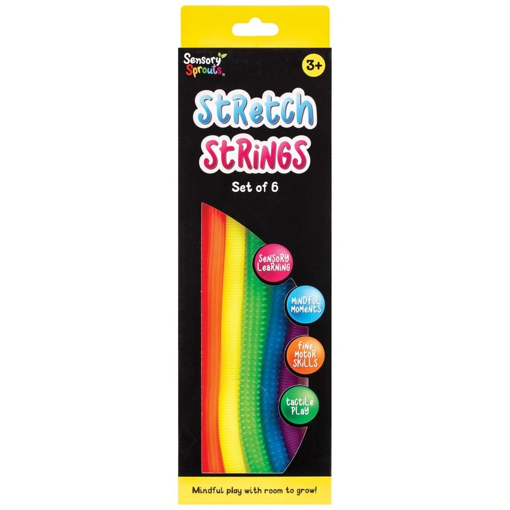 1 Sensory Rainbow Strings 6 Pack, 1 of 6