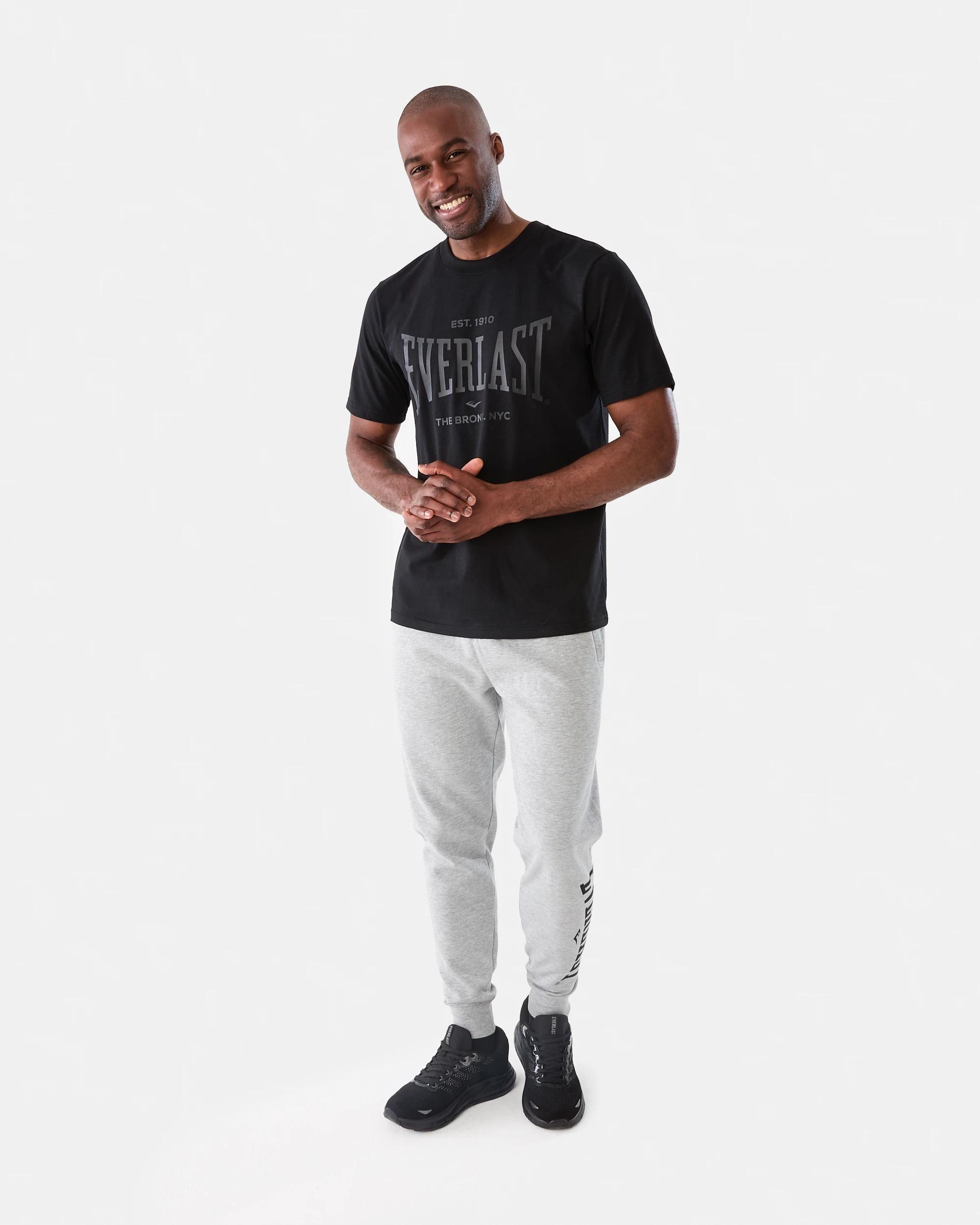 7 Everlast Mens Block Trackpants Ash Grey, 7 of 7