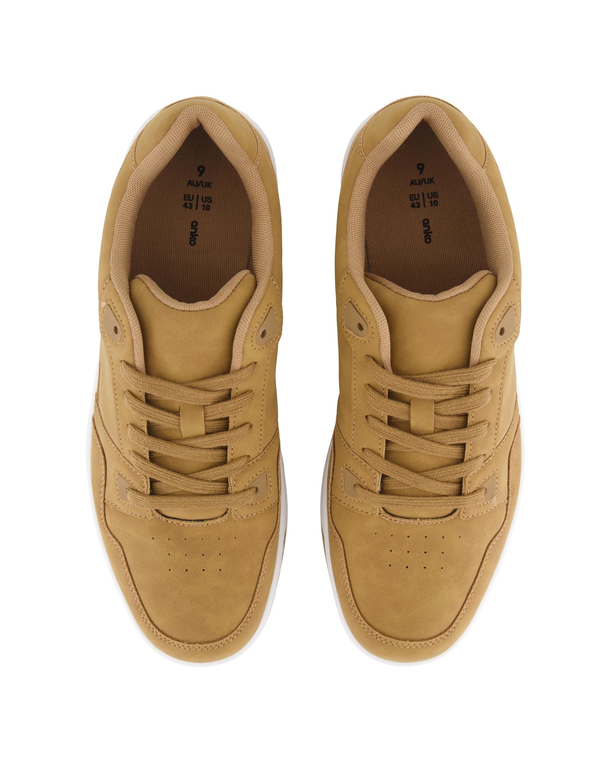 3 Panel Trainer Sneakers Tan, 3 of 5