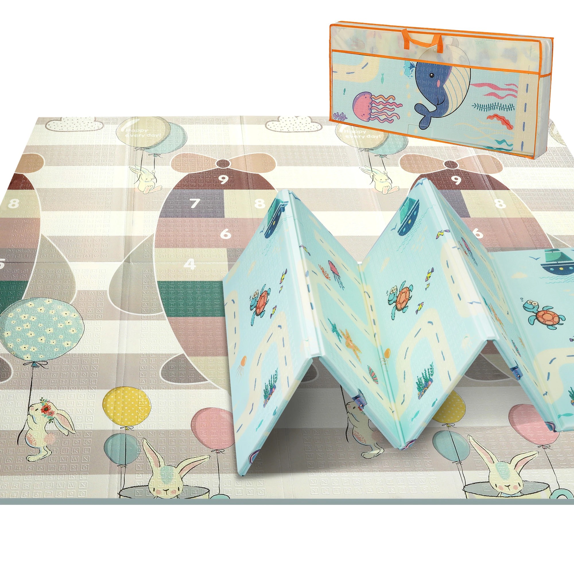 2 Bopeep Kids Foldable Play Mat Xpe Foam 1.8x2m, 2 of 6