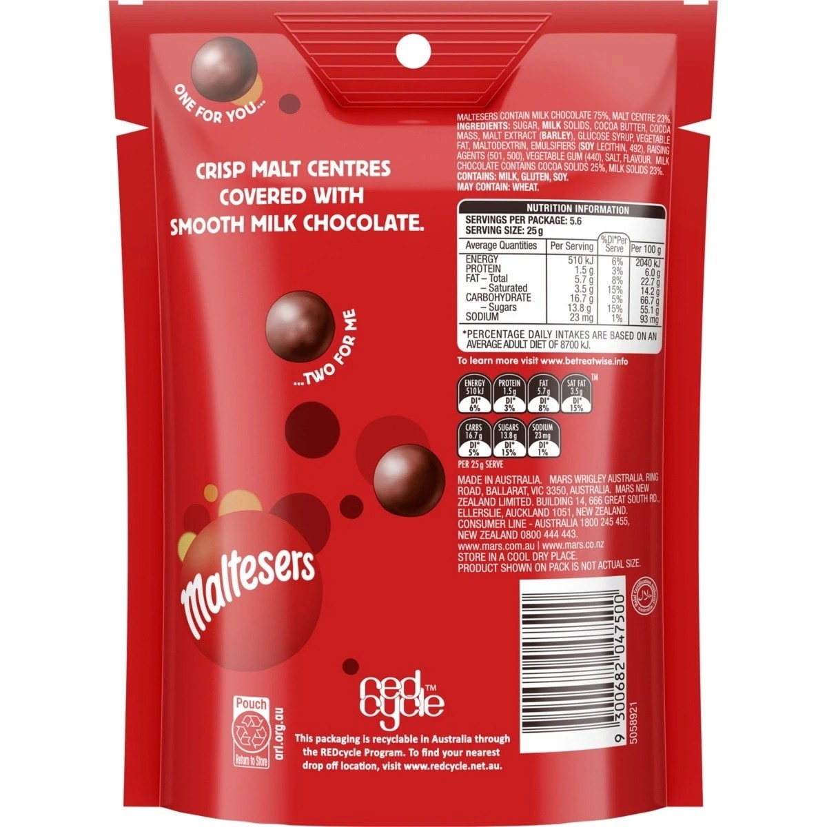 2 Maltesers Milk Chocolate Snack and Share Bag 140g, 2 of 7