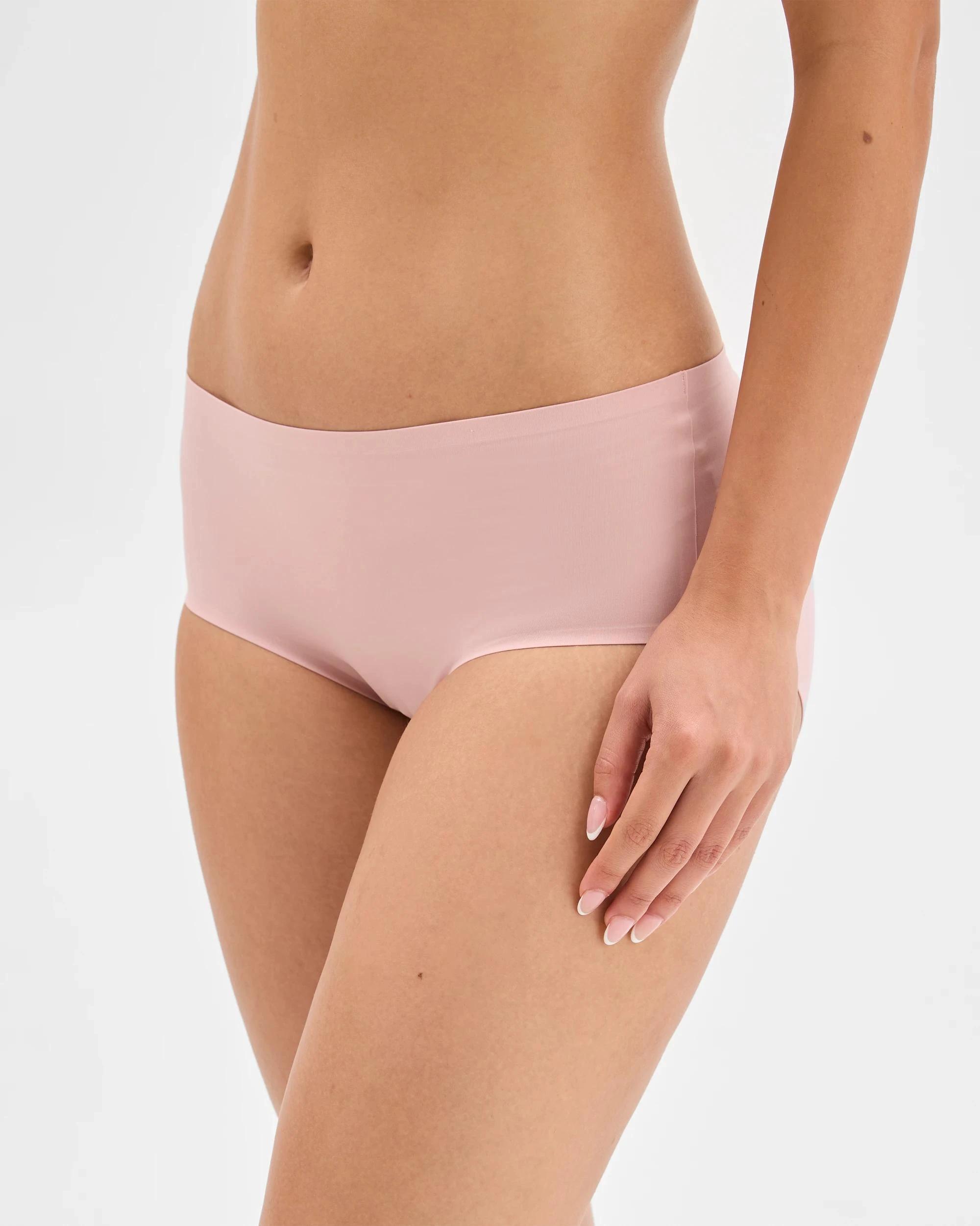 2 Target Woman Smooth Moves 2 Pack Bonded No Show Midi Briefs SOFT ROSE/POTPOURRI, 2 of 4