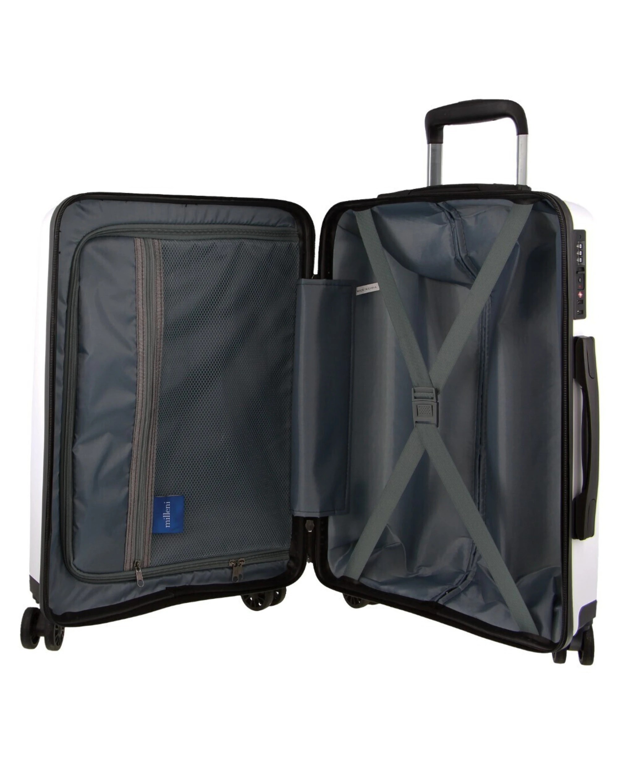 6 Pierre Cardin x Milleni 3-Piece Hardshell Super Light Luggage Bags Travel Suitcase Set, 6 of 7