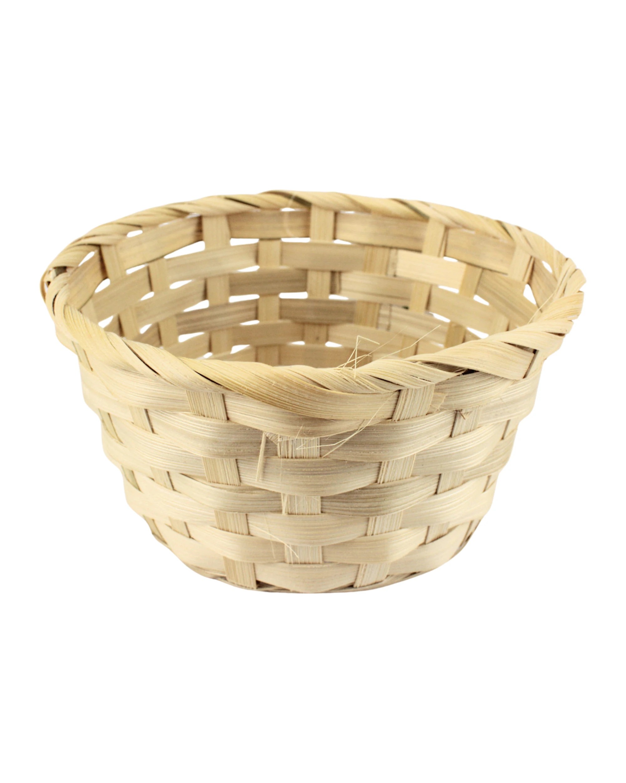 1 Party Maker Round Wicker Gift Basket 15cm - Natural, 1 of 1
