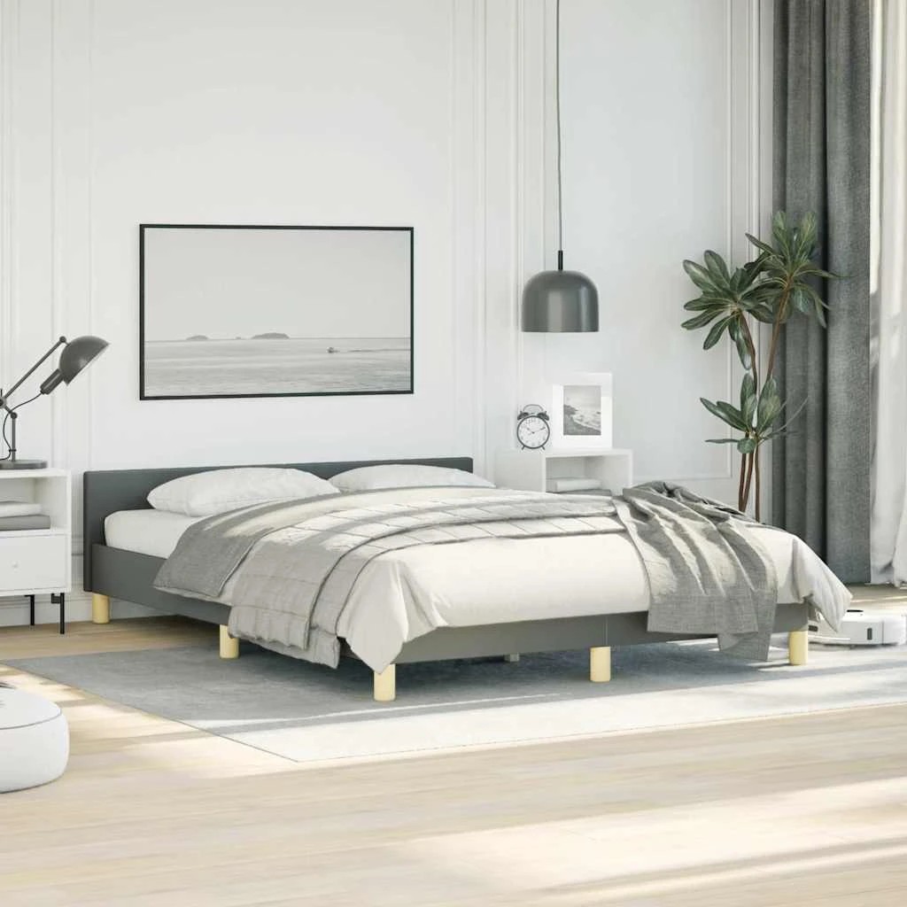 3 Vidaxl Bed - Grey, 3 of 9
