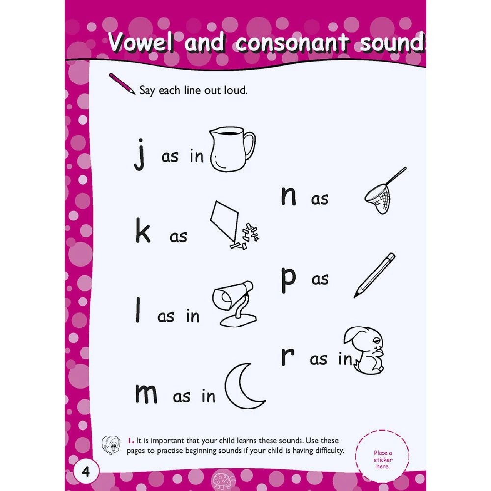 4 Excel Early Skills English Book 5 Vowels, 4 of 4