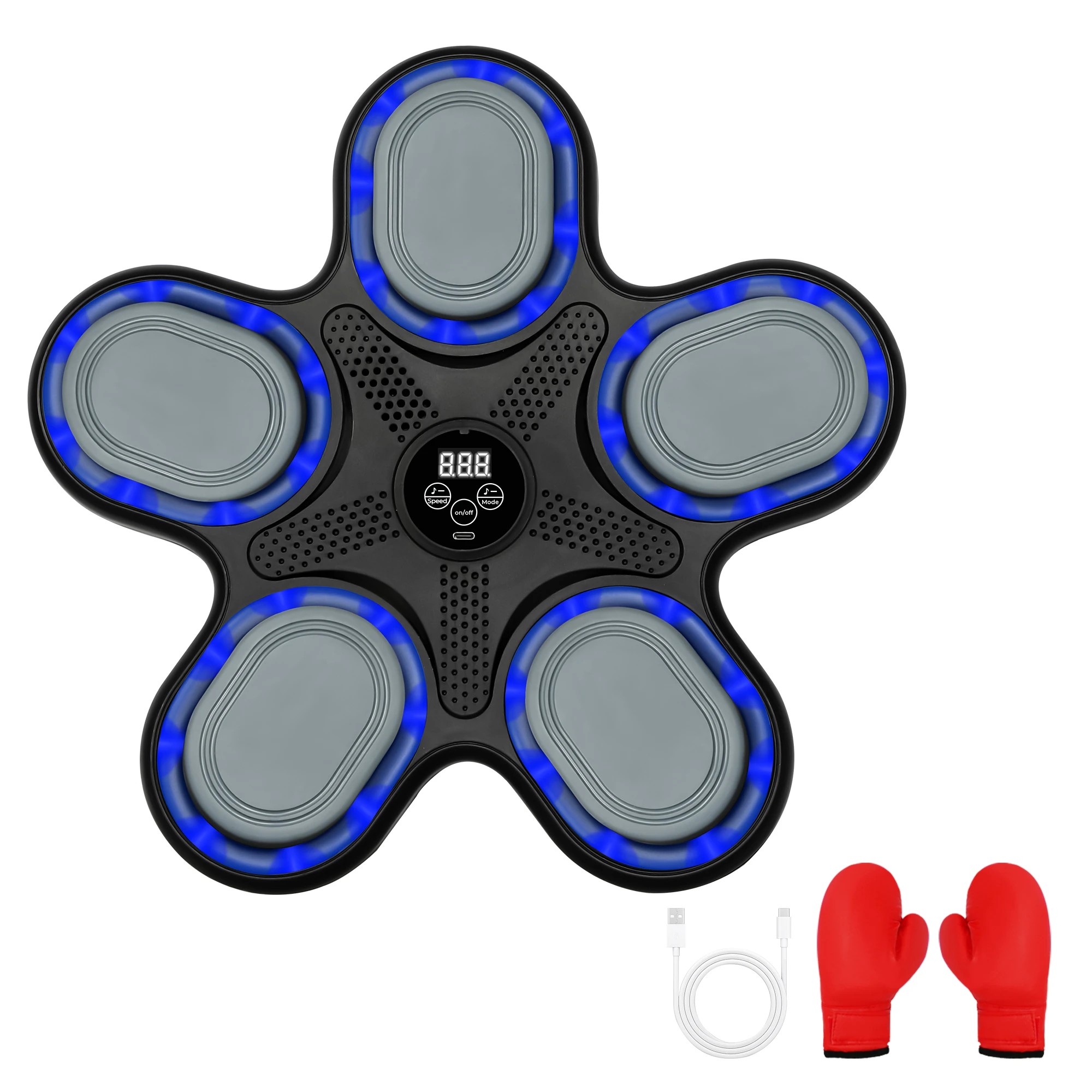 1 Centra Music Boxing Machine Boxing Gloves Wall Mounted Punching Bluetooth Kids, 1 of 9