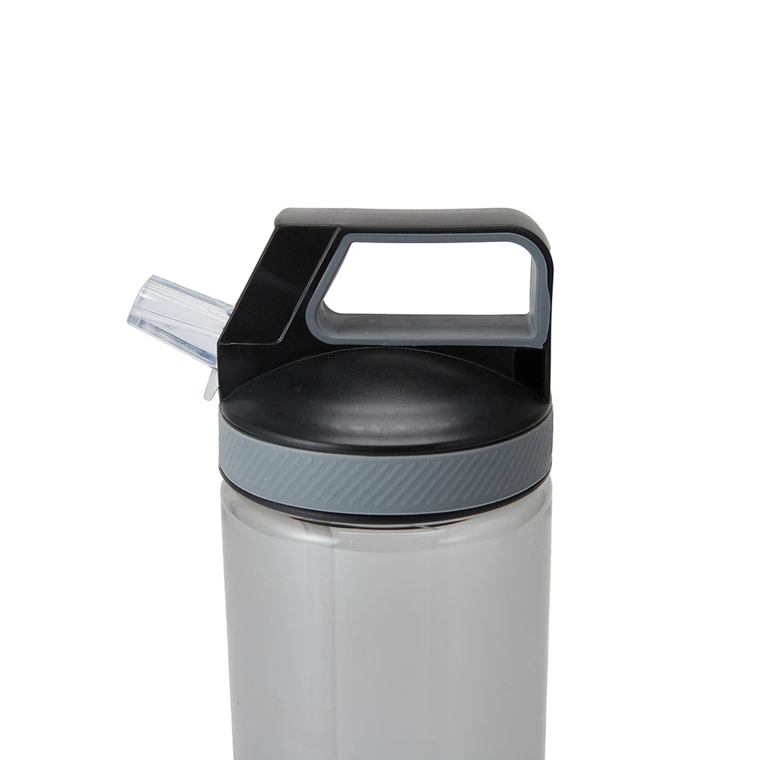 2 1L Charcoal Flip Top Drink Bottle with Handle, 2 of 9