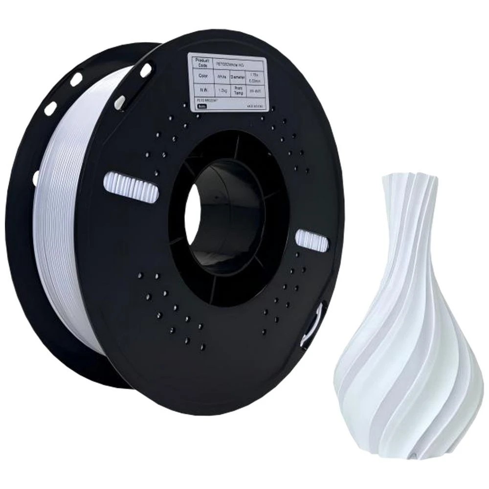 1 Keytek PETG 3D Filament White, 1 of 2