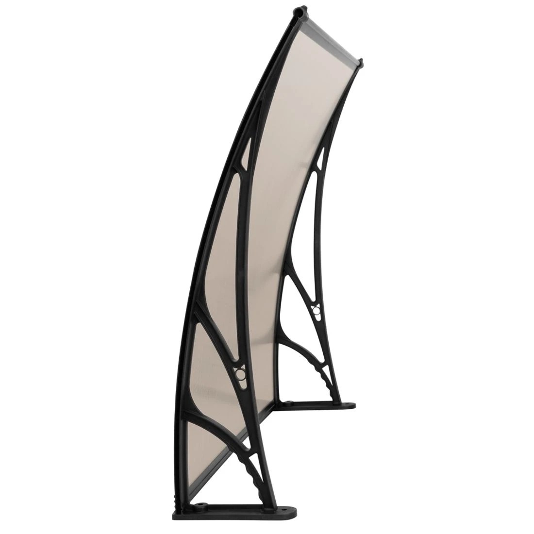 3 Instahut Window Door Awning Canopy 1mx2m  Sheet  Plastic Frame - Brown, 3 of 8