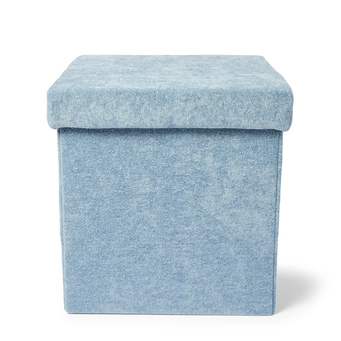 5 Square Storage Ottoman - Blue, 5 of 10