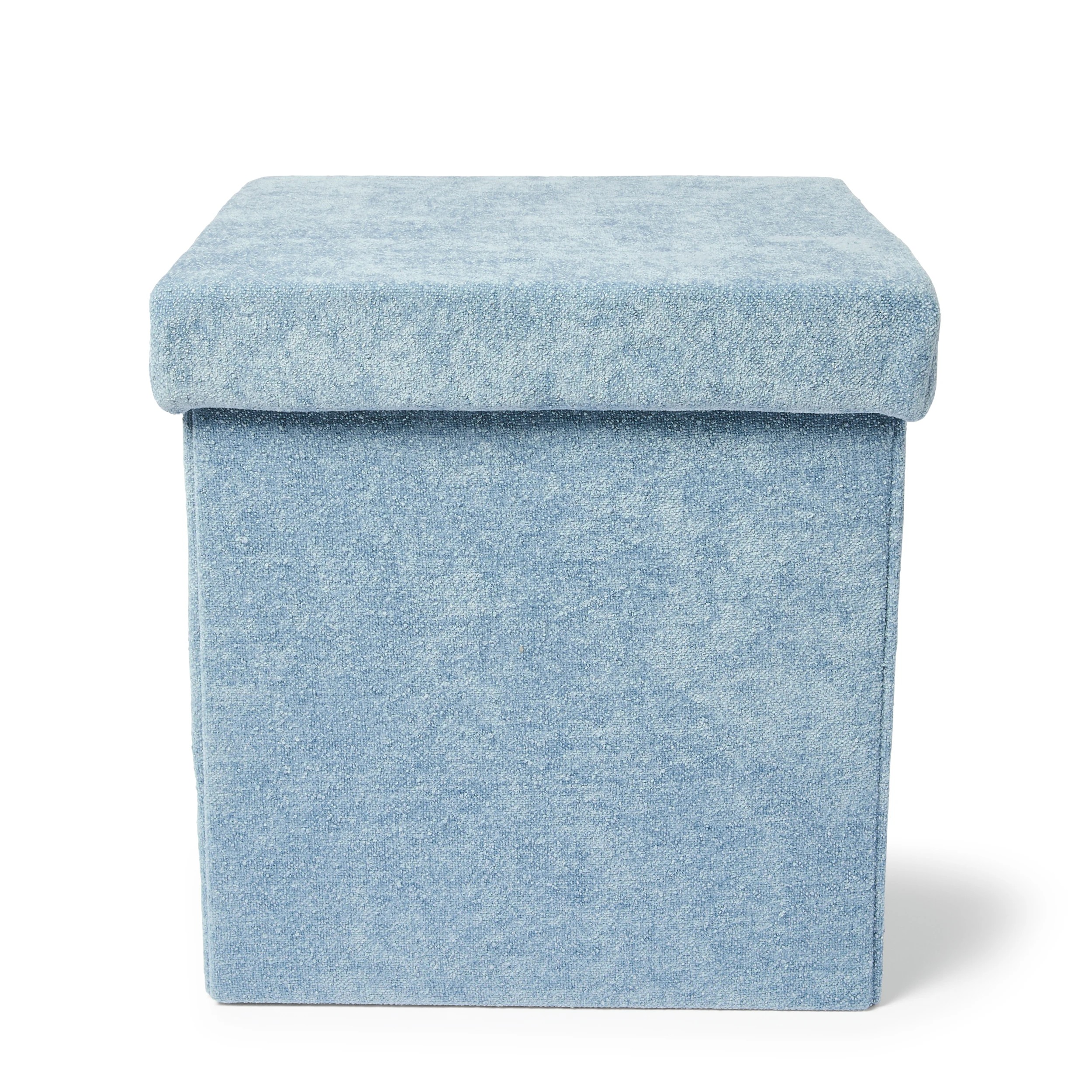 5 Square Storage Ottoman - Blue, 5 of 10