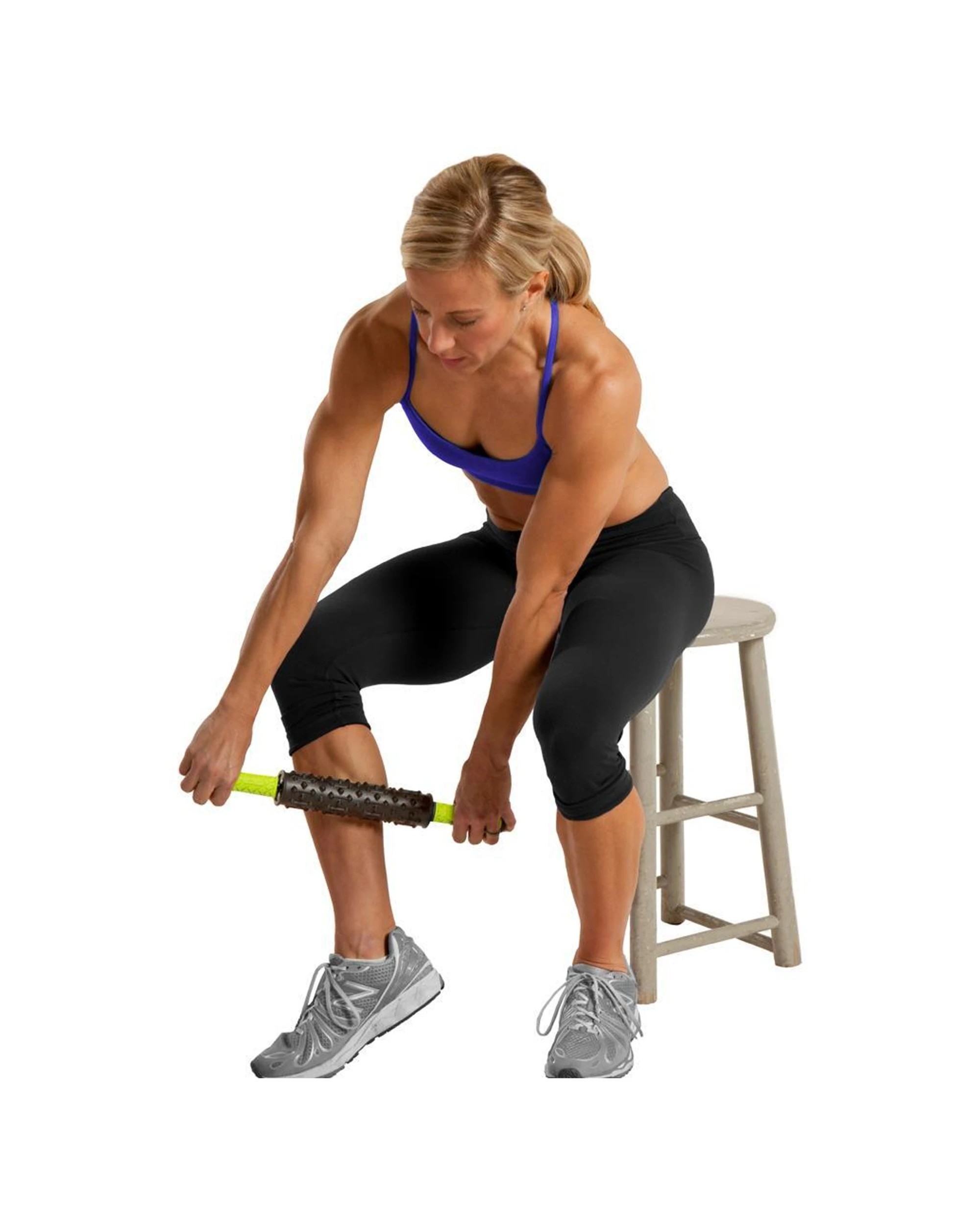 3 GoFit Extreme Massage Bar Deep Tissue Trigger Point Ball Bearing Roller - Green, 3 of 5