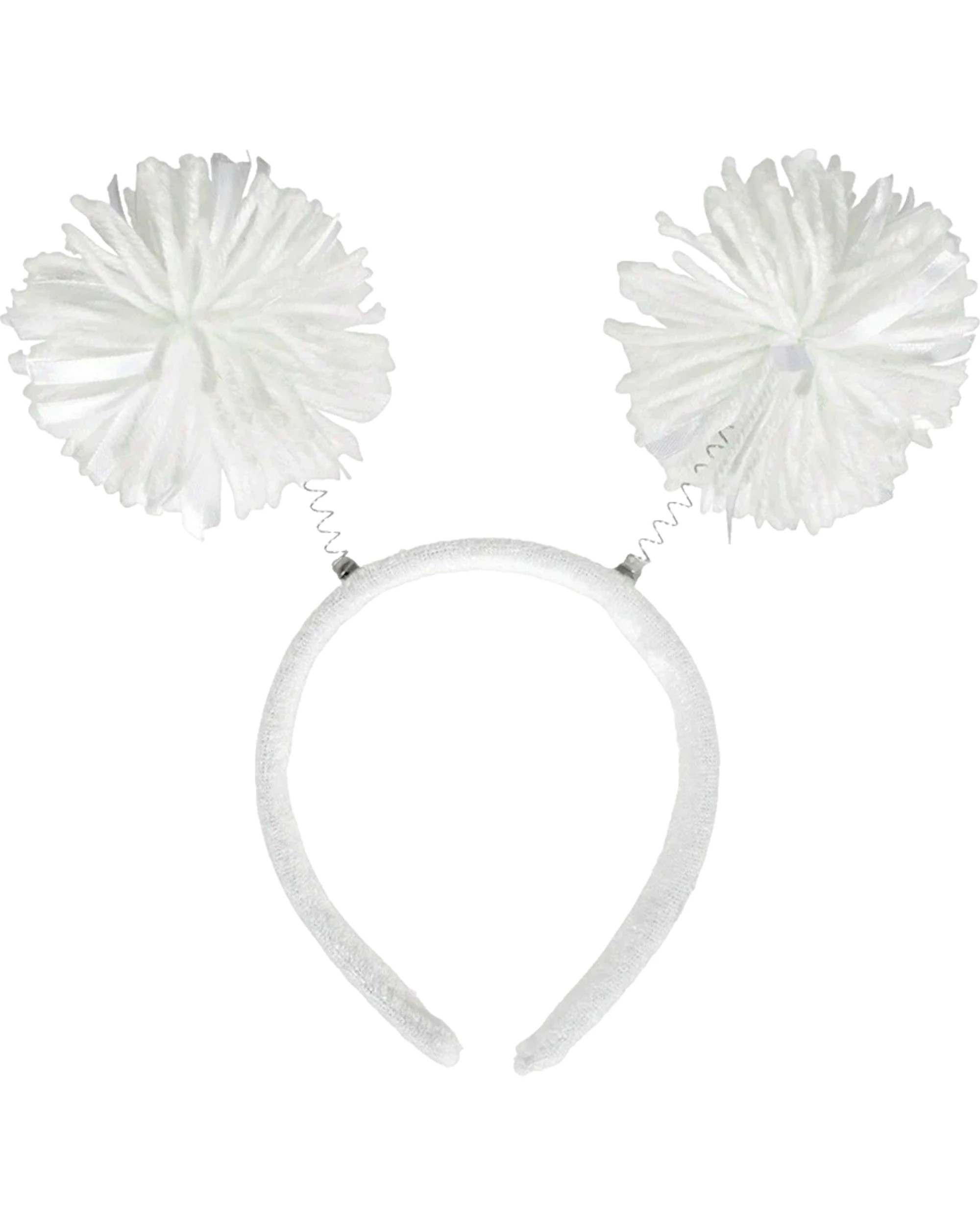 1 Amscan Inc. Pom Pom Headbopper Headband - One Size - White, 1 of 1
