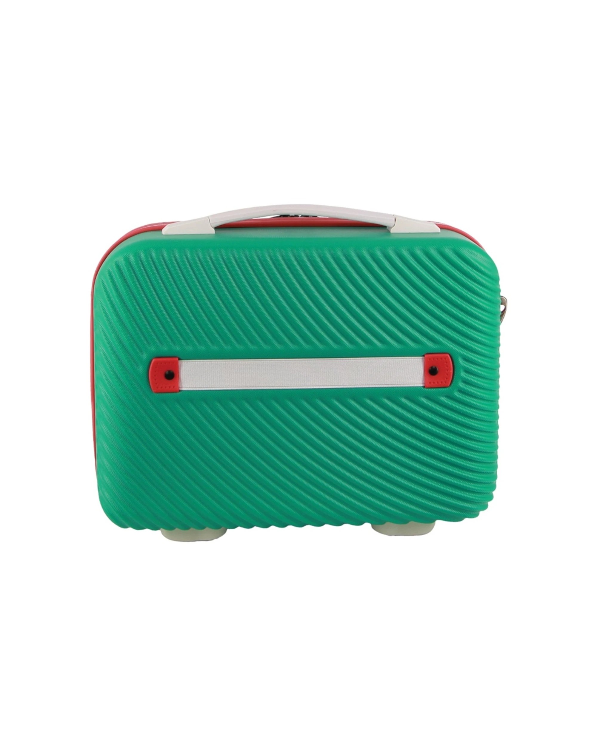 3 GAP Stripe Hard-Shell Mini Travel Crossbody Bag With Zip Pocket 27cm Turquoise - Blue, 3 of 3