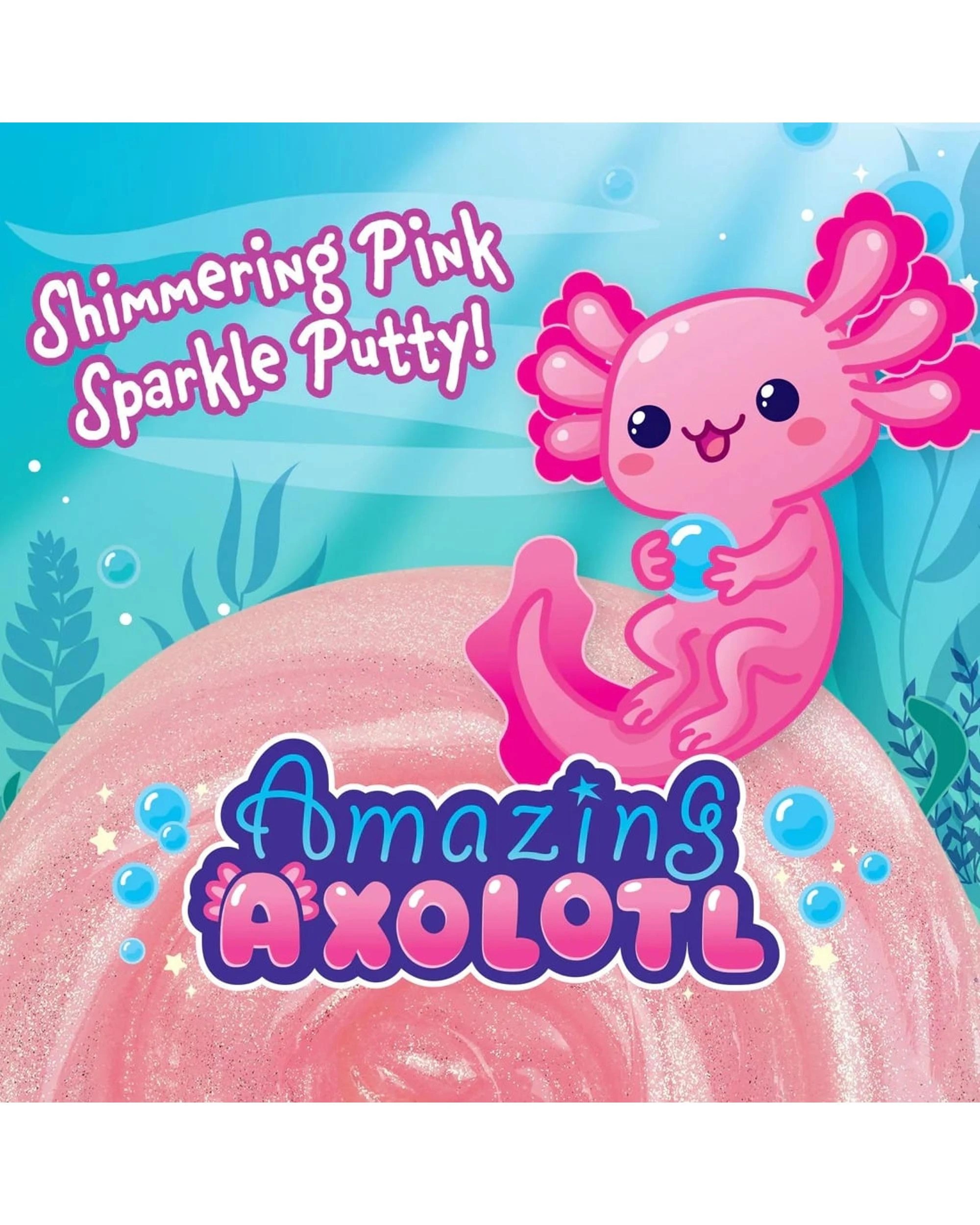 3 Crazy Aaron's Thinking Putty Trendsetters Amazing Axolotl 4 inch Tin - Pink, 3 of 6