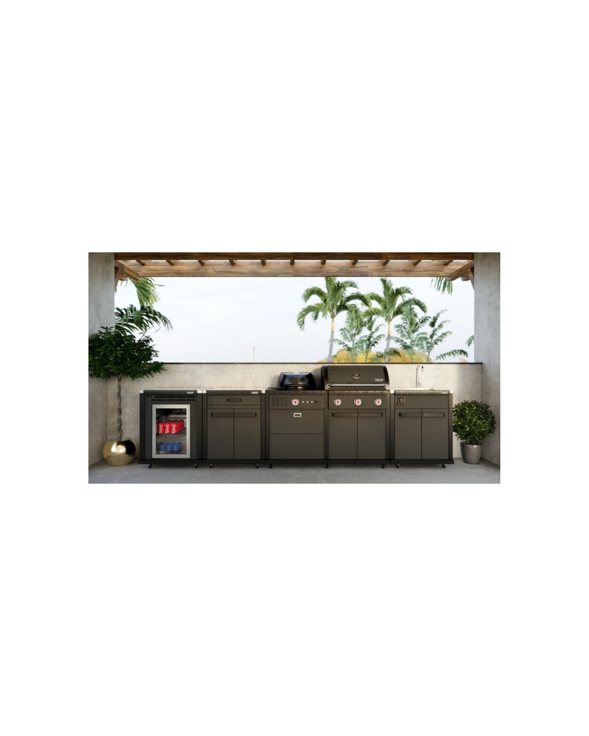 8 Coleman Revolution Dual Fuel Kitchen/Sink Fridge & Storage Modules - Matt - Black, 8 of 8